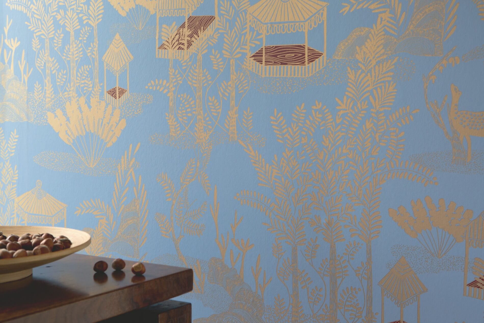 Tapeta w orientalnym stylu Elitis TP320 04 Siam Les Petites Histoires