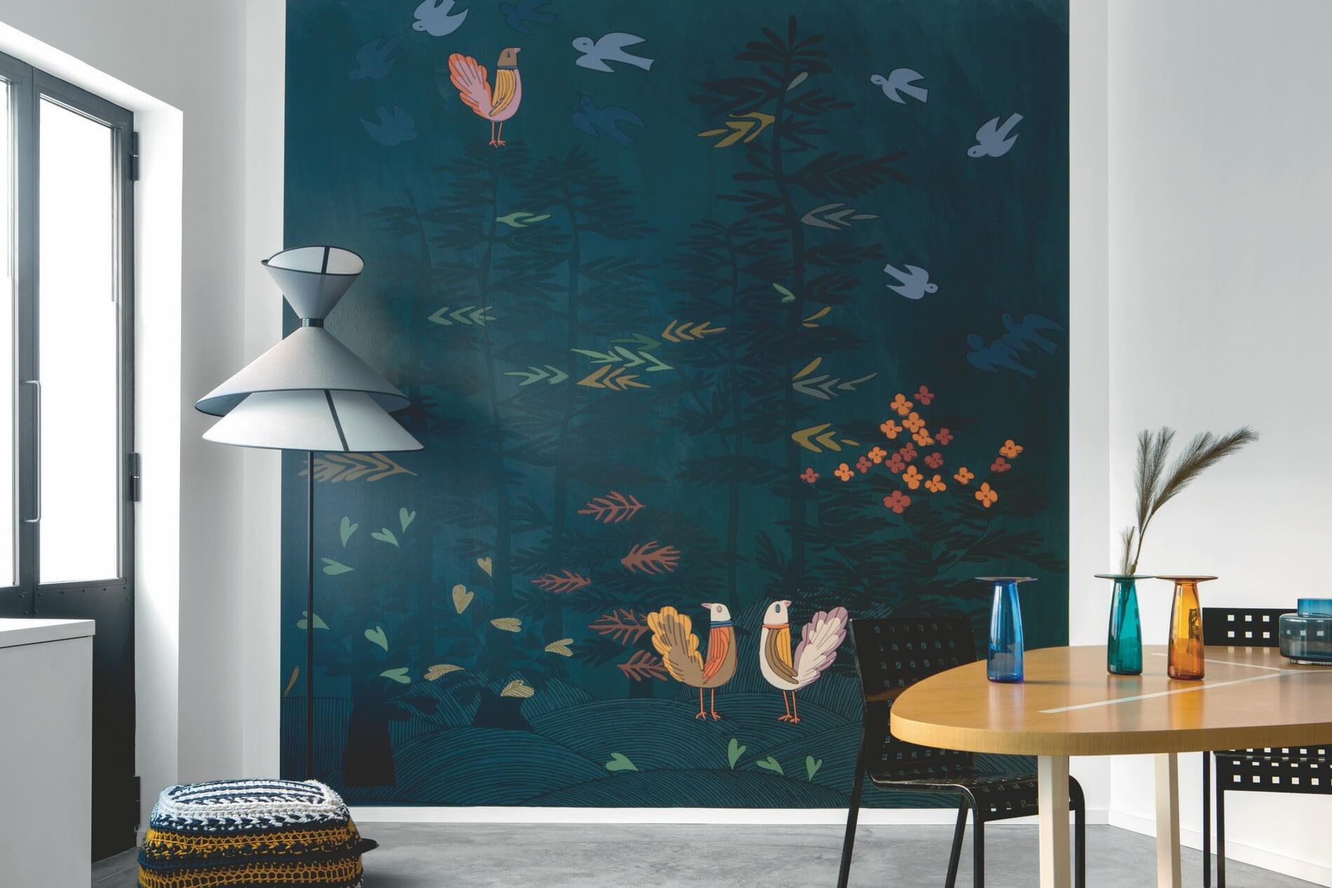 Mural Magiczny Las Elitis TP325 01 Jardin Imaginaire Les Petites Histoires