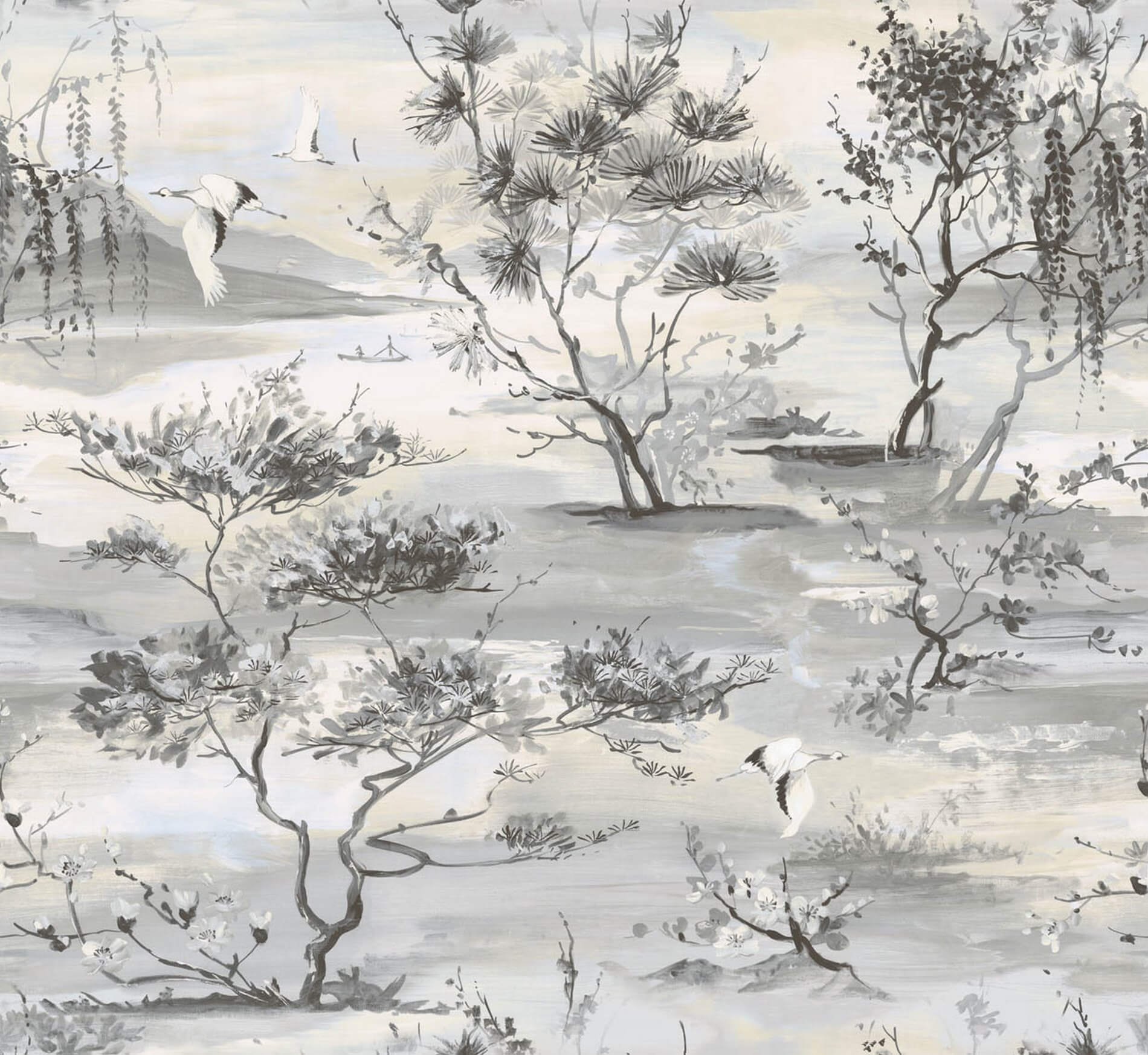 Tapeta Roślinny Krajobraz J&V 6013 Disegno Sagimai 151 Yumiko