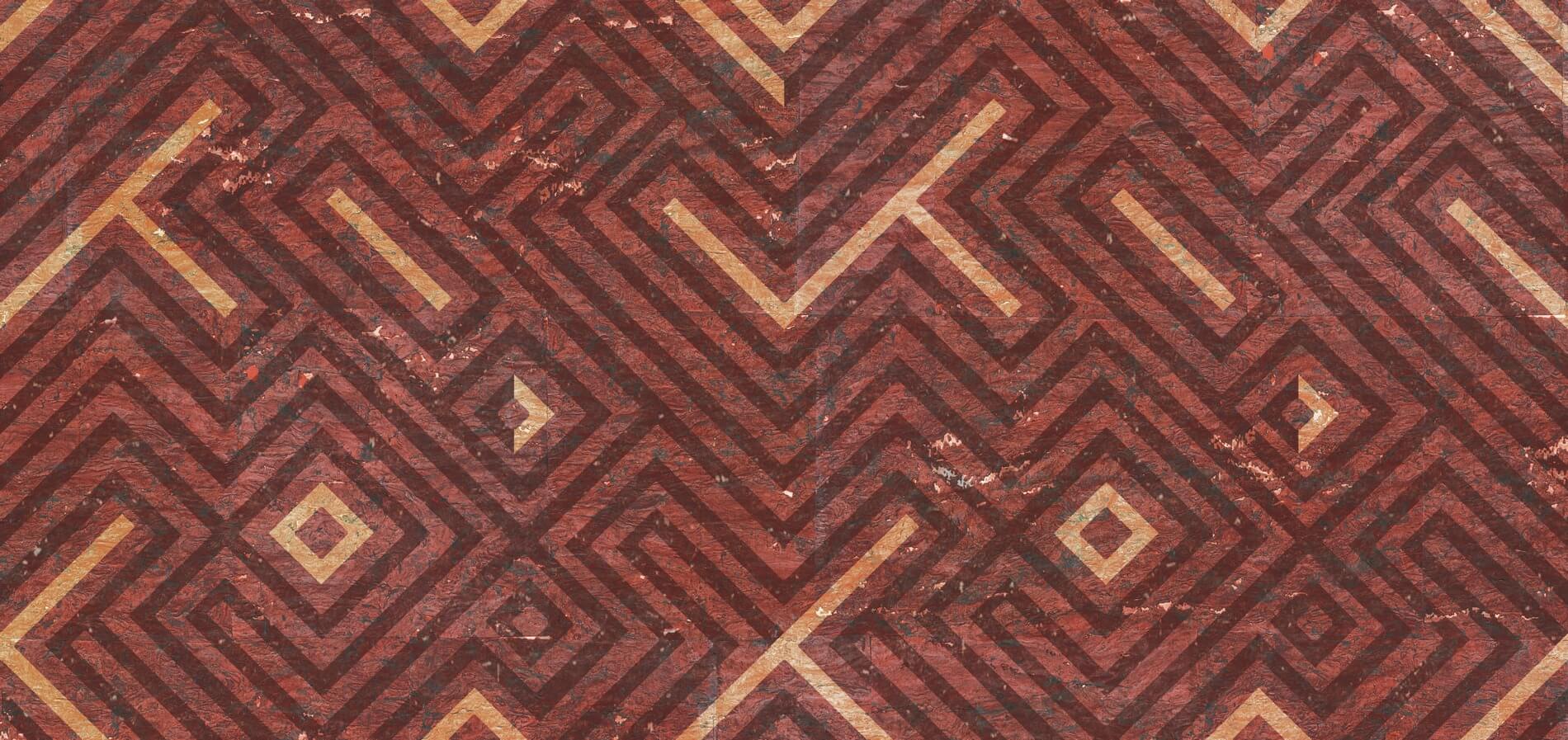 Tapeta Geometryczna Naturalny Korek Elitis RM988 32 Labyrinthe Essence De Liege