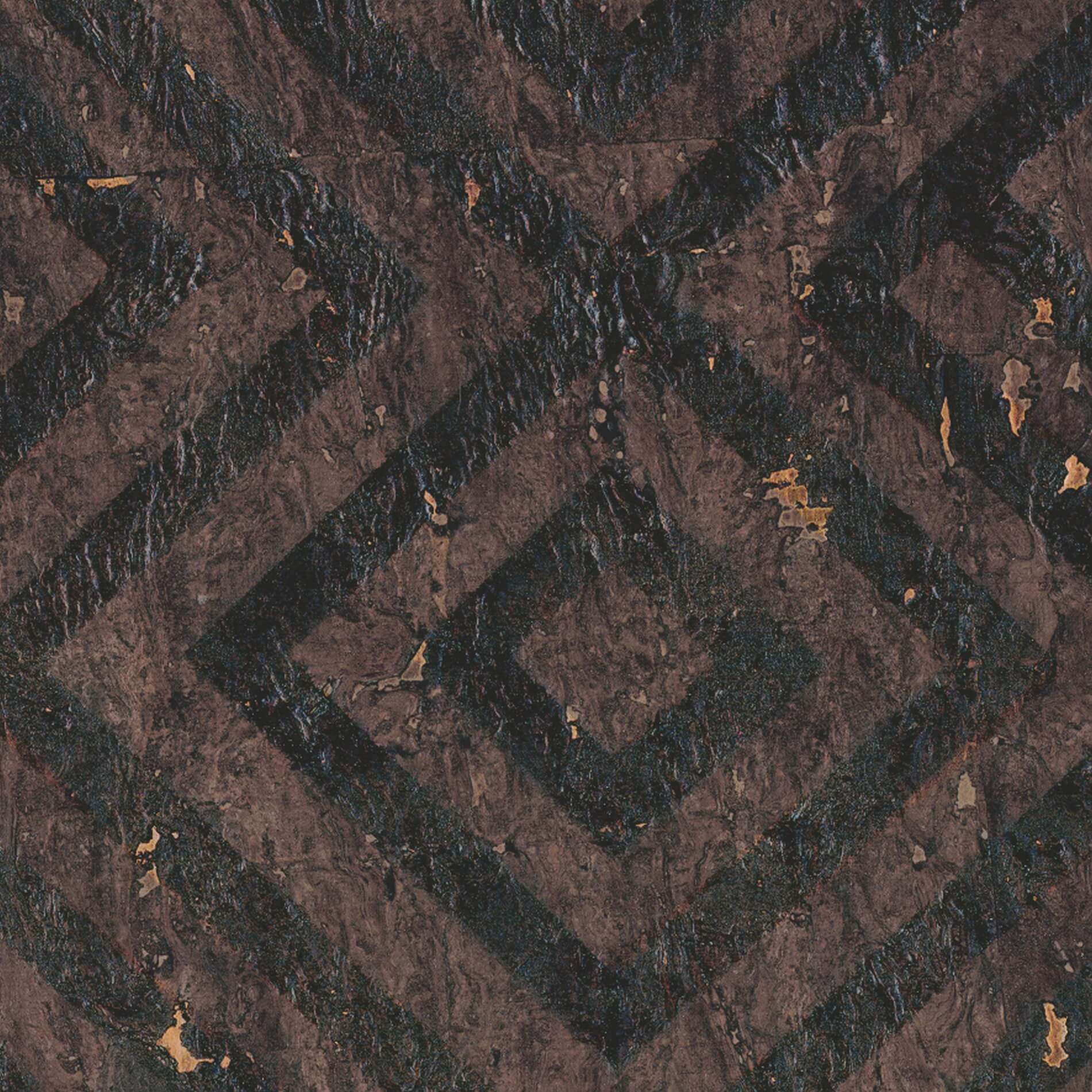 Tapeta Geometryczna Naturalny Korek Elitis RM988 72 Labyrinthe Essence De Liege