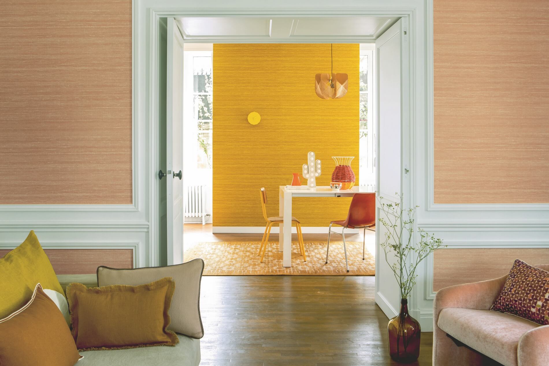 Tapeta Płótno Elitis VP928 10 Kosa Silk Soie Changeante