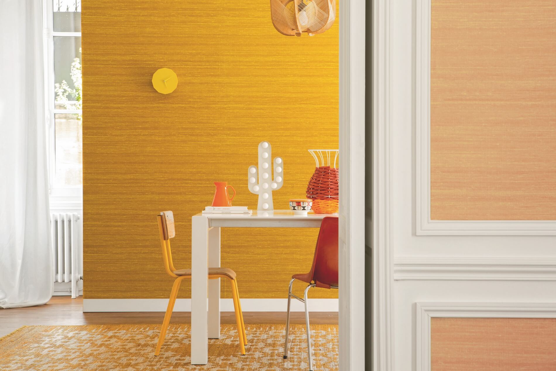 Tapeta Płótno Elitis VP928 10 Kosa Silk Soie Changeante