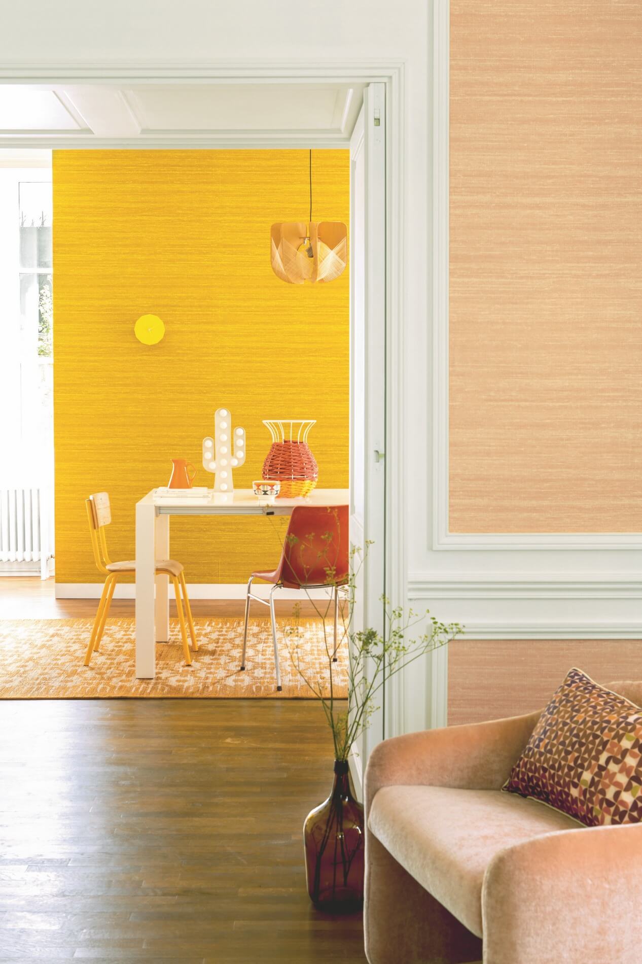 Tapeta Płótno Elitis VP928 60 Kosa Silk Soie Changeante