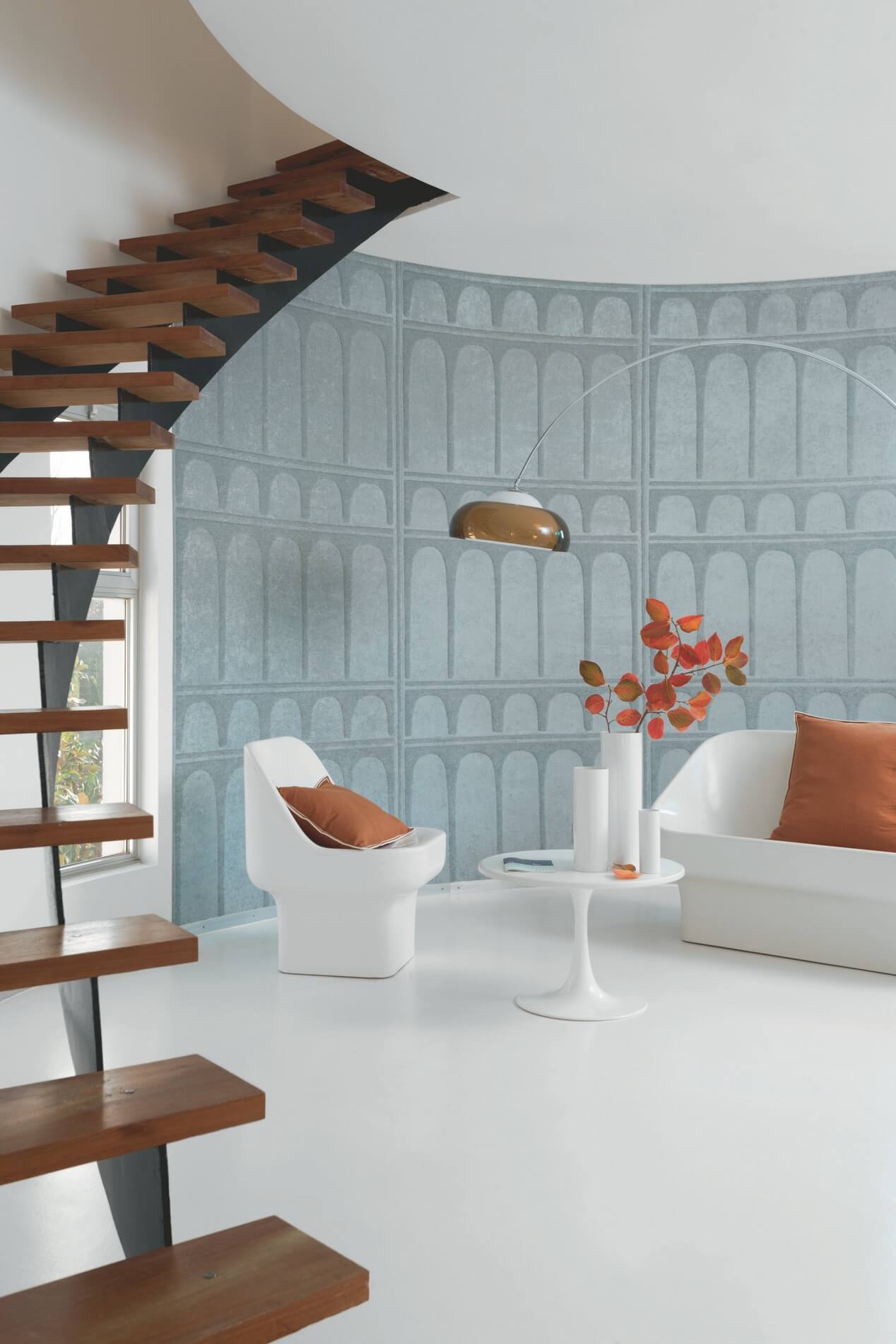 Tapeta Tekstylna Architektoniczna Elitis RM1001 04 Colisee Galerie