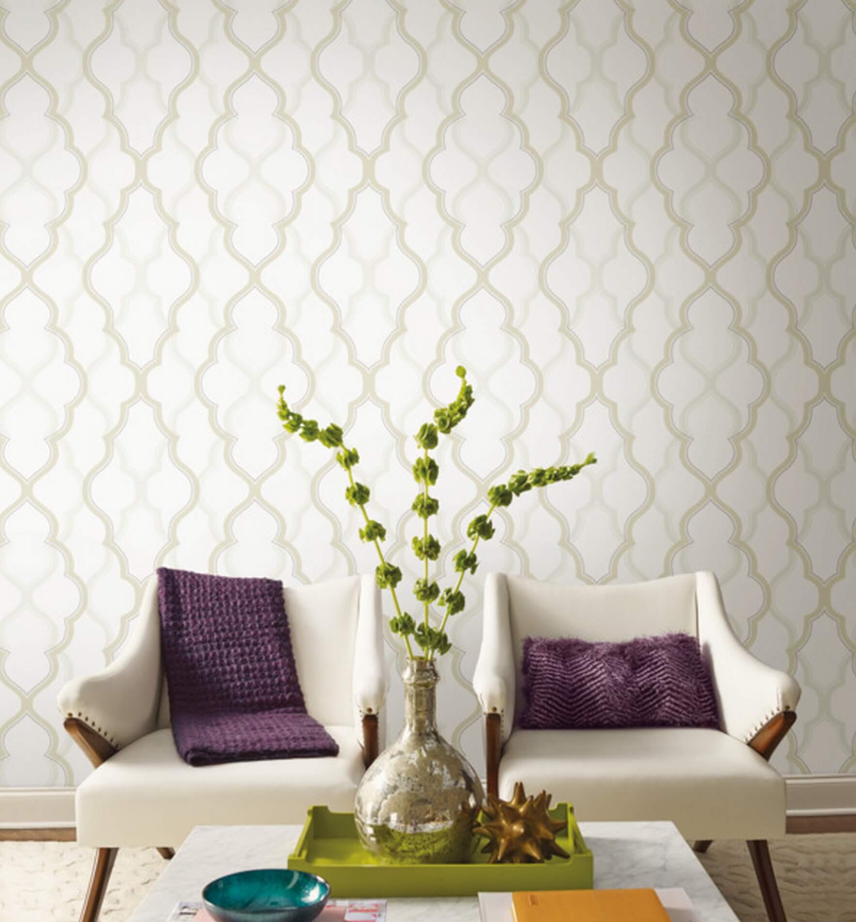 Tapeta Koniczyna Marokańska York CI2392 Double Damask Candice Olson Modern Artisan 2