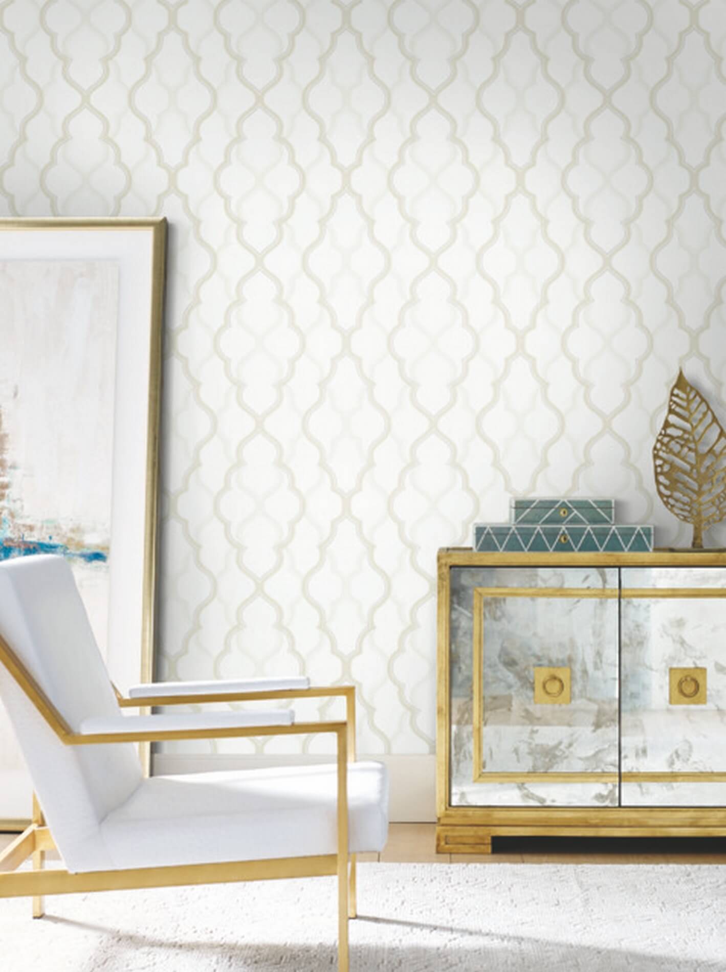 Tapeta Koniczyna Marokańska York CI2392 Double Damask Candice Olson Modern Artisan 2