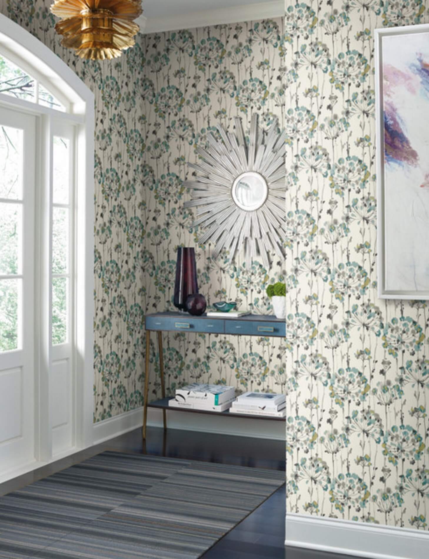 Tapeta Kwiaty Akwarela York CN2102 Flourish Candice Olson Modern Artisan 2