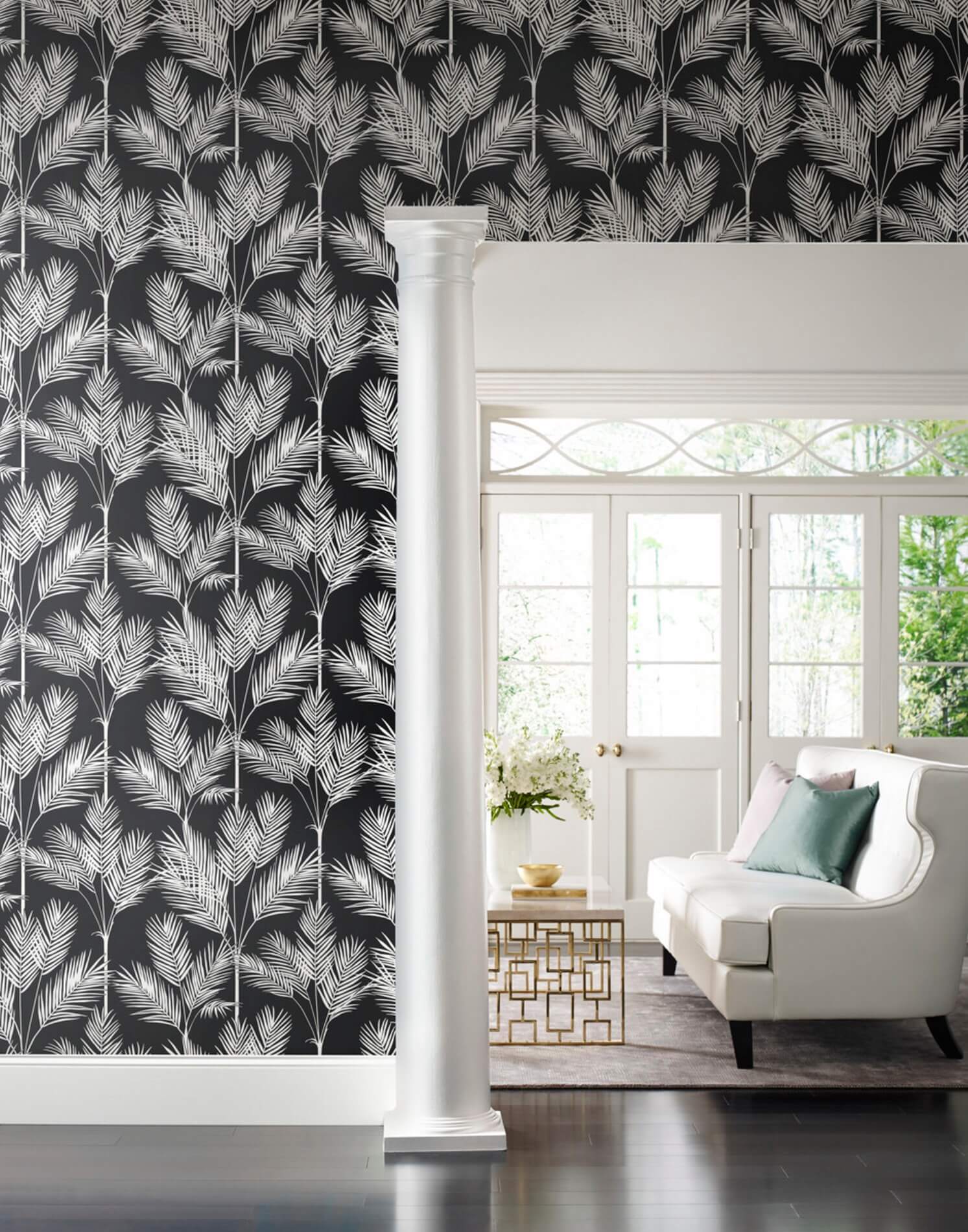 Tapeta Palma York CV4409 King Palm Silhouette Water's Edge