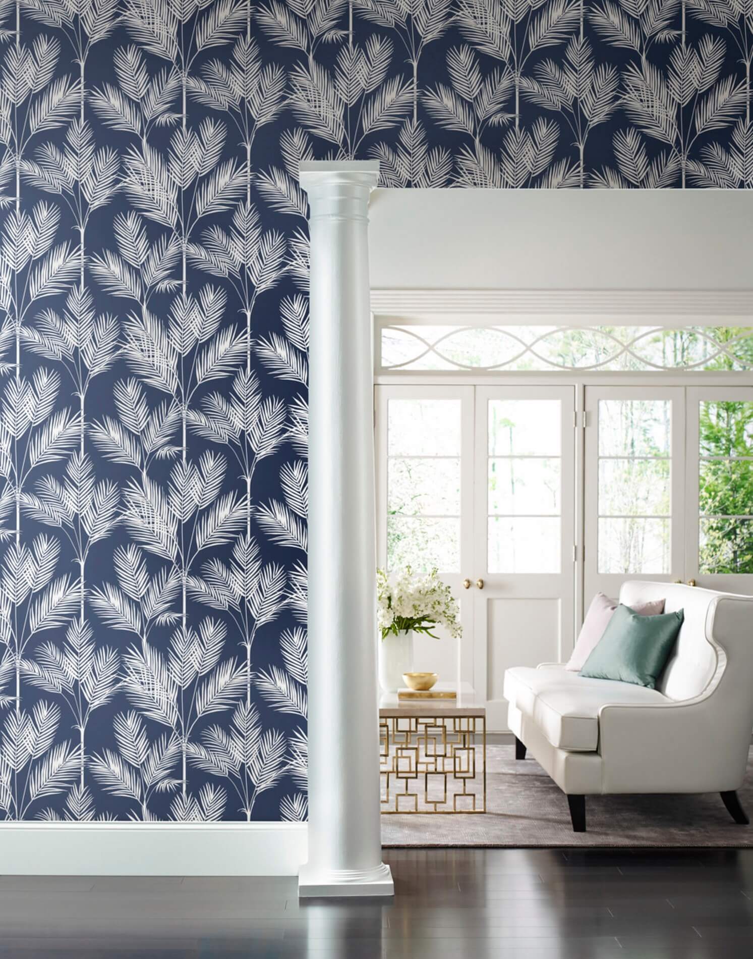 Tapeta Palma York CV4410 King Palm Silhouette Water's Edge