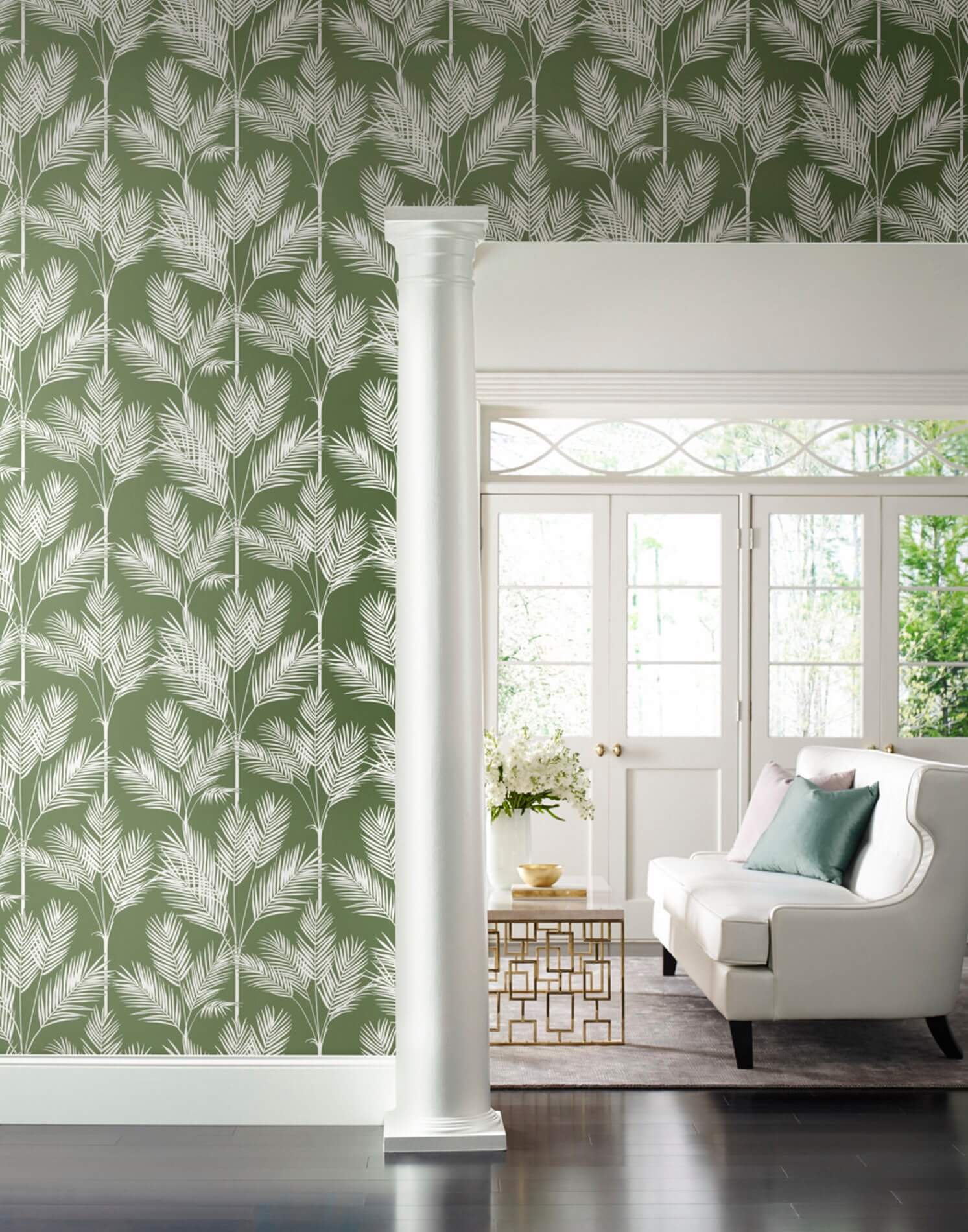 Tapeta Palma York CV4411 King Palm Silhouette Water's Edge