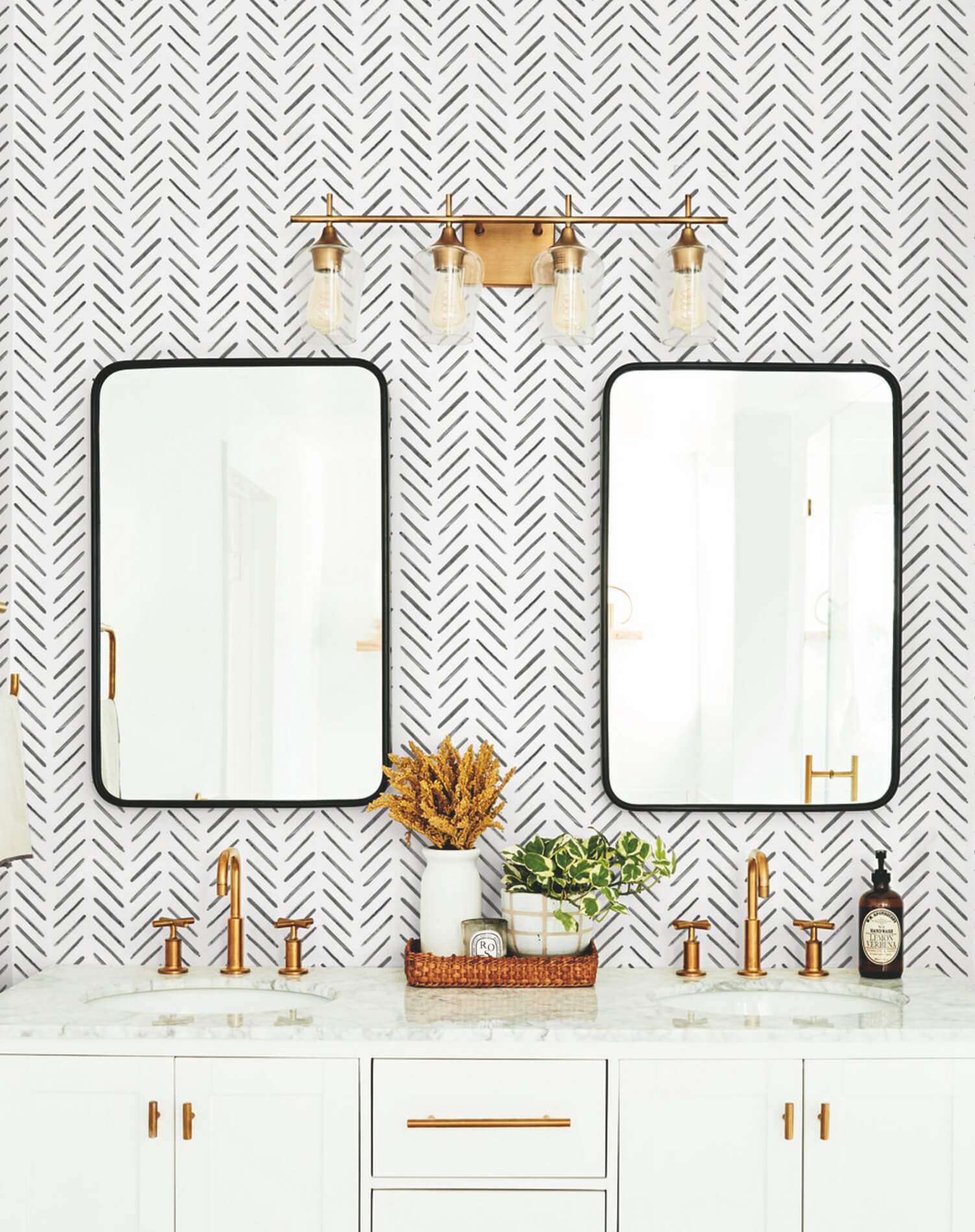 Tapeta Jodełka York CV4454 Painted Herringbone Water's Edge