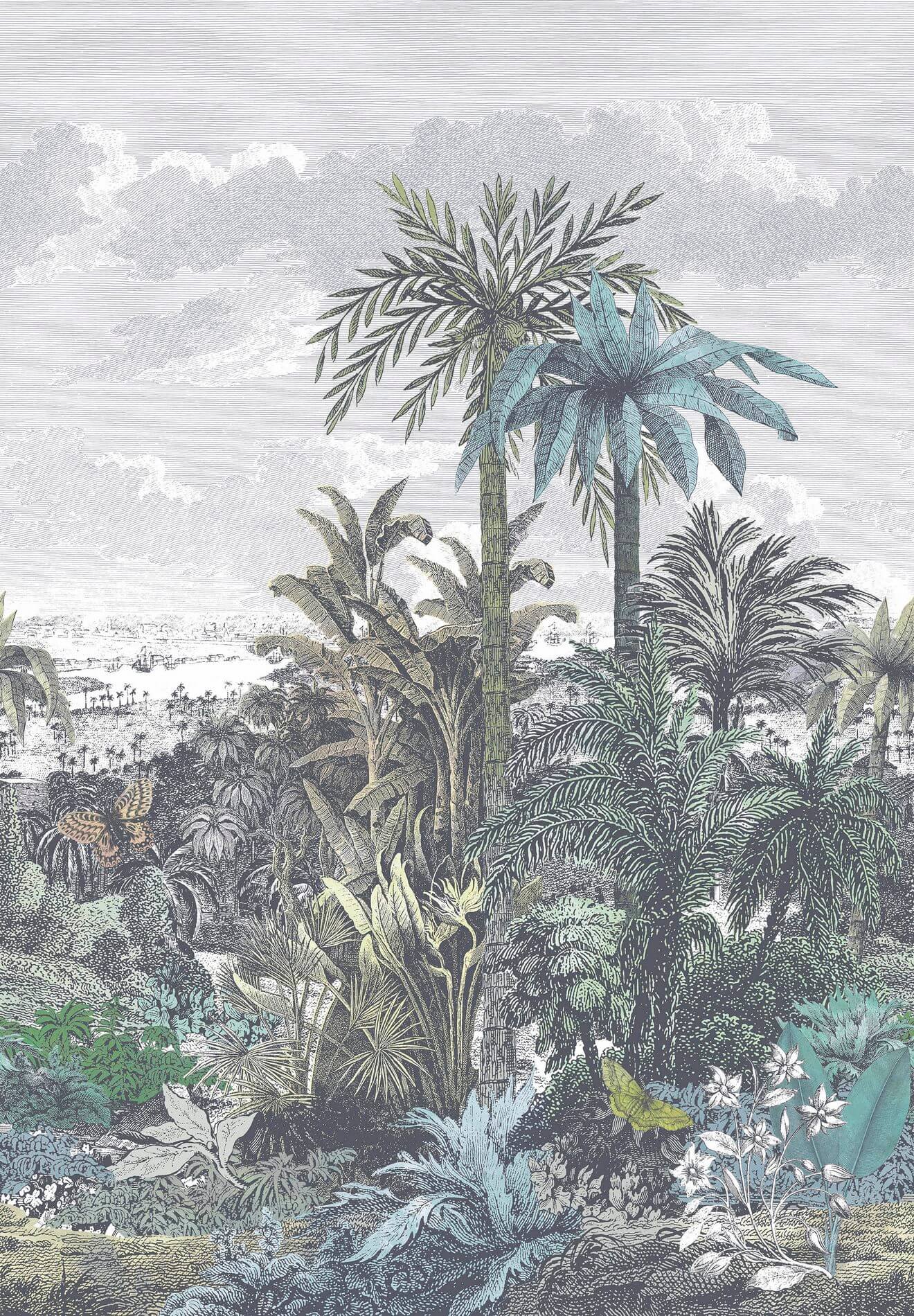 Mural Tropikalny 1838 Wallcoverings 1906-133-01 Paradise Found Emerald Murals