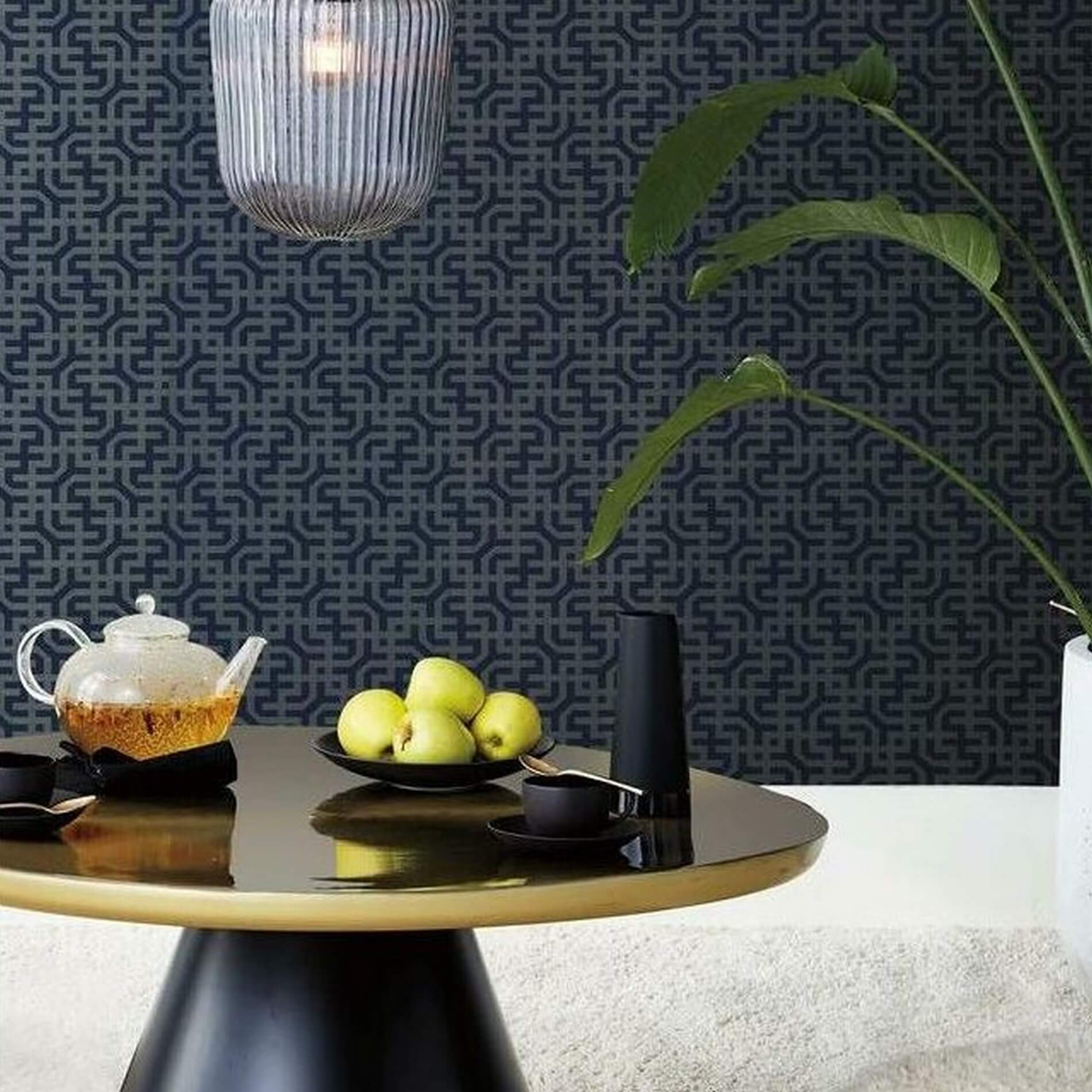 Tapeta Labirynt York 5800 Dynastic Lattice Ronald Redding Traveler
