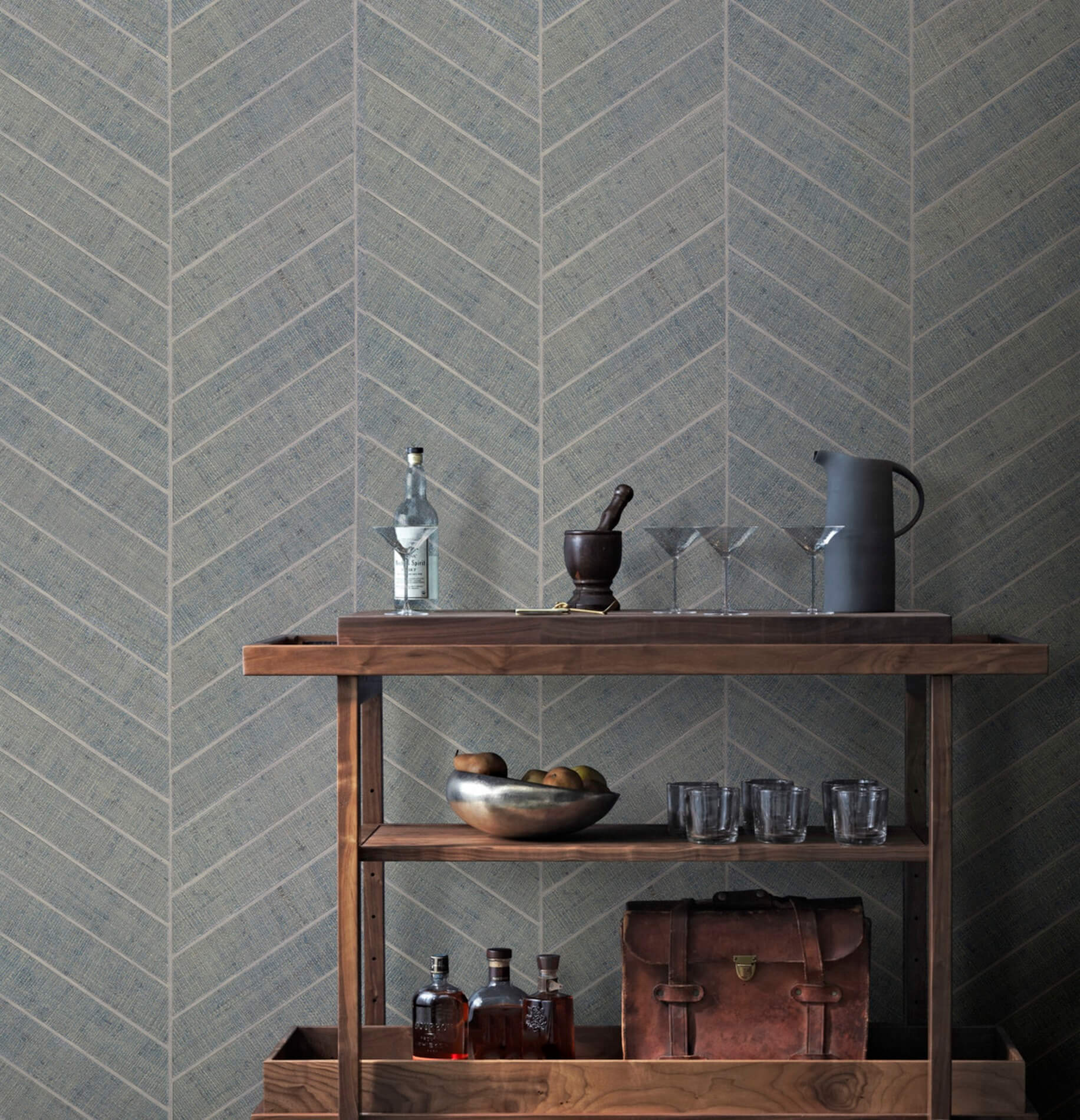 Tapeta Naturalna Jodełka York HO2106 Atelier Herringbone Ronald Redding Traveler