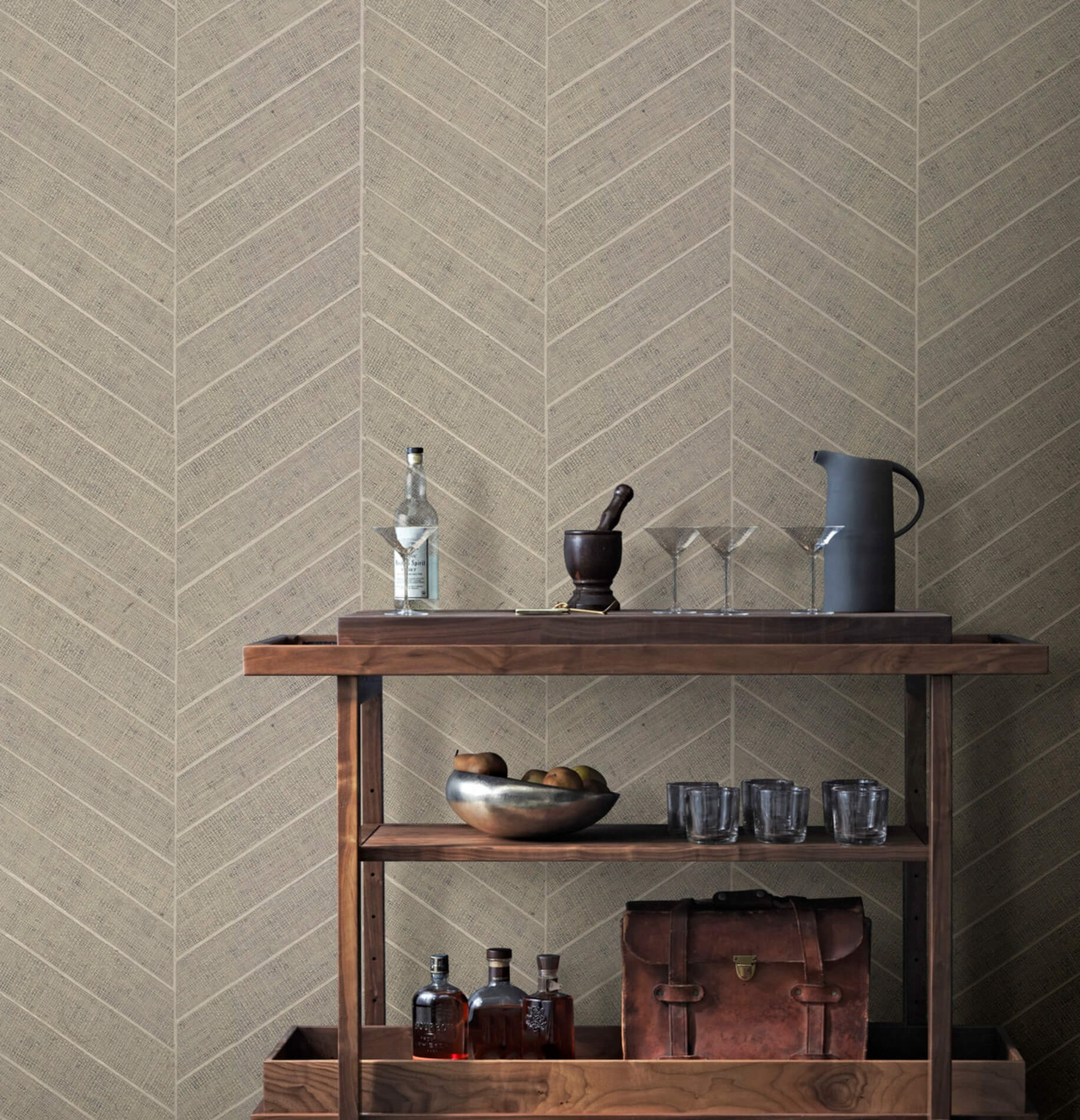 Tapeta Naturalna Jodełka York HO2109 Atelier Herringbone Ronald Redding Traveler
