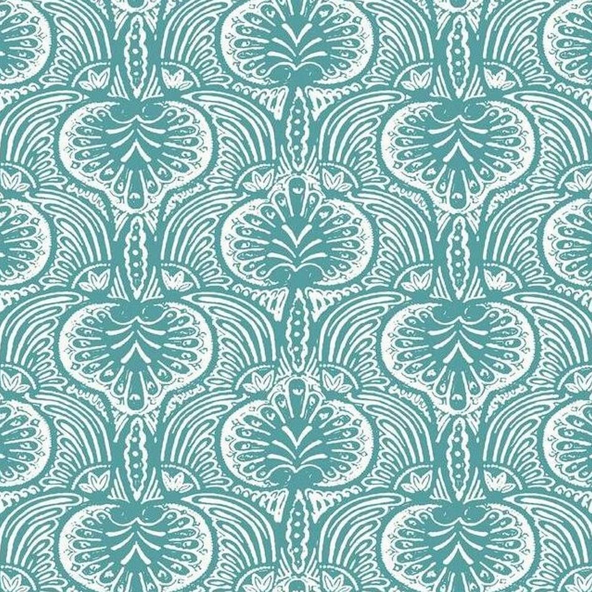 Tapeta Orientalny Damask York HO2151 Lotus Palm Ronald Redding Traveler