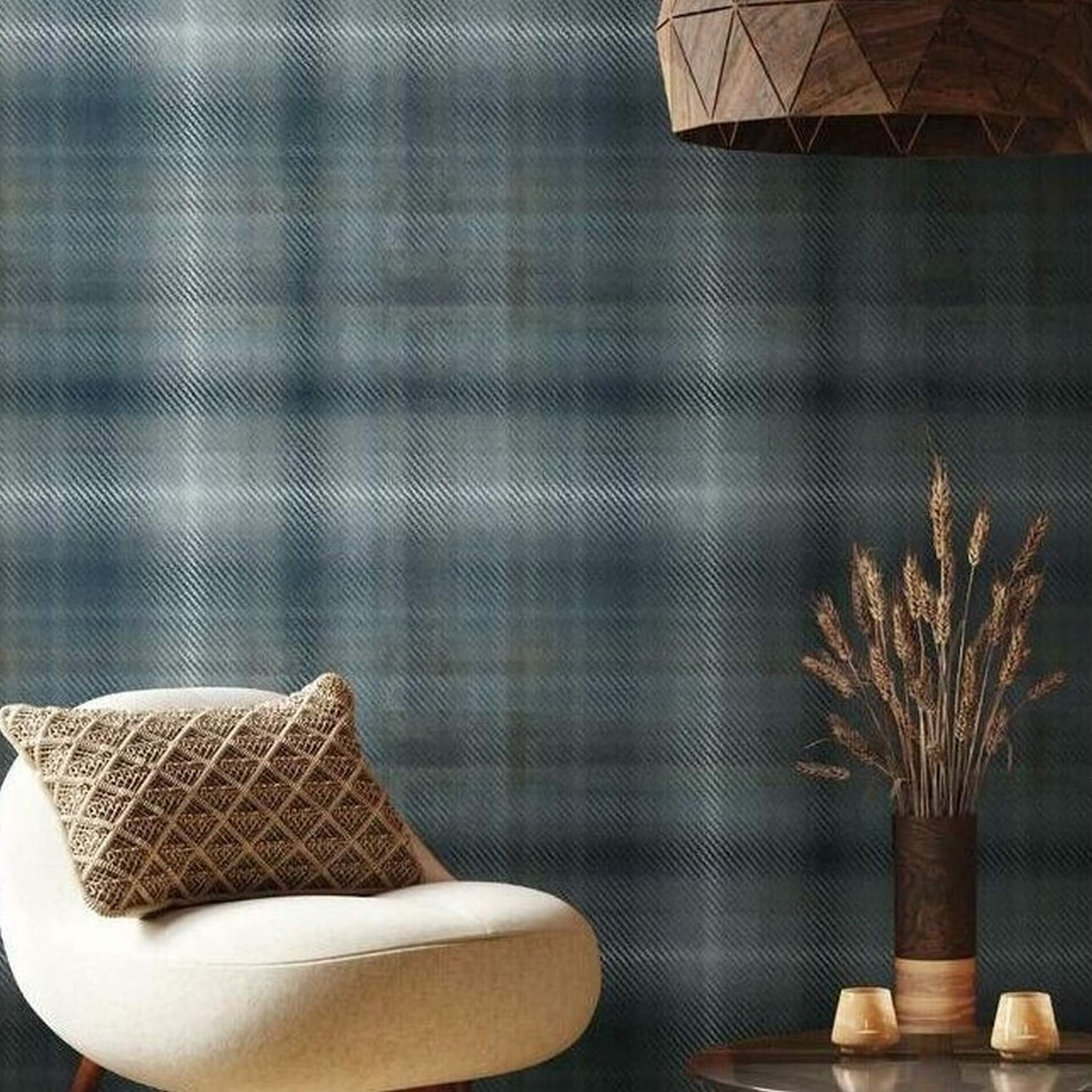 Tapeta Krata Tweed York HO2158 Sterling Plaid Ronald Redding Traveler