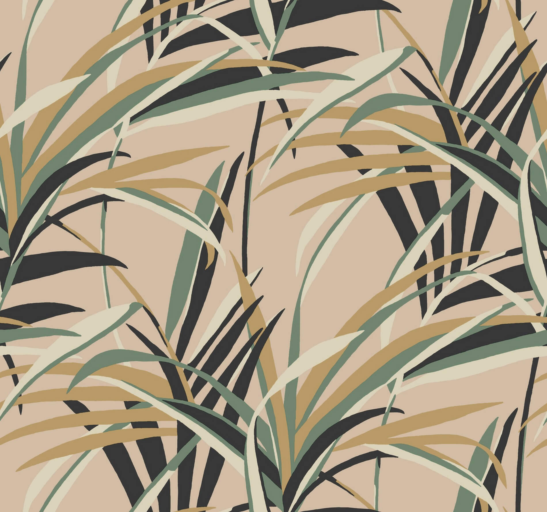 Tapeta Liście Palm York TC2608 Tropical Paradise Tropics Resource Library