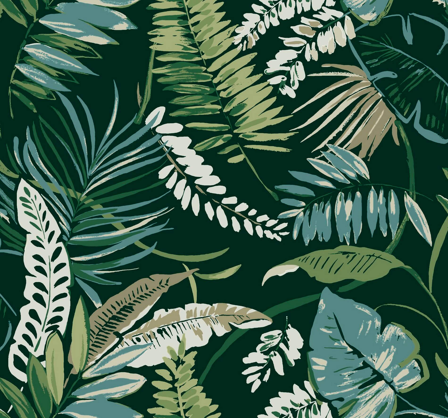 Tapeta Tropikalne Rośliny York TC2621 Tropical Toss Tropics Resource Library
