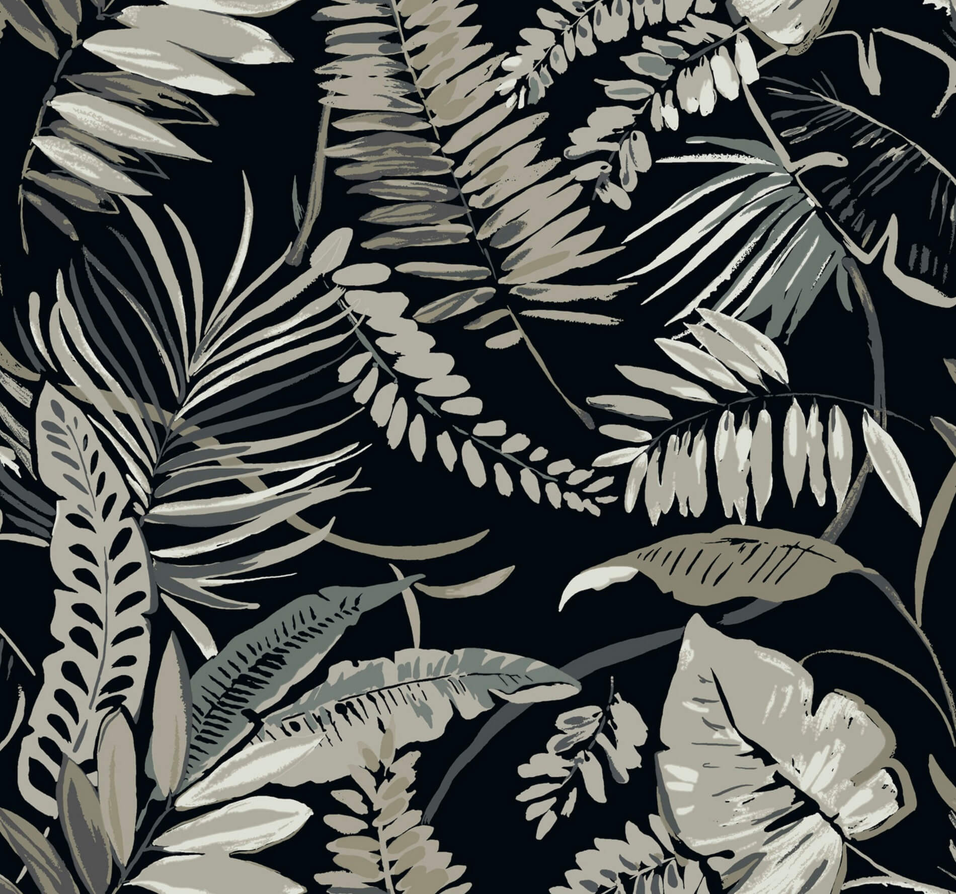 Tapeta Tropikalne Rośliny York TC2625 Tropical Toss Tropics Resource Library