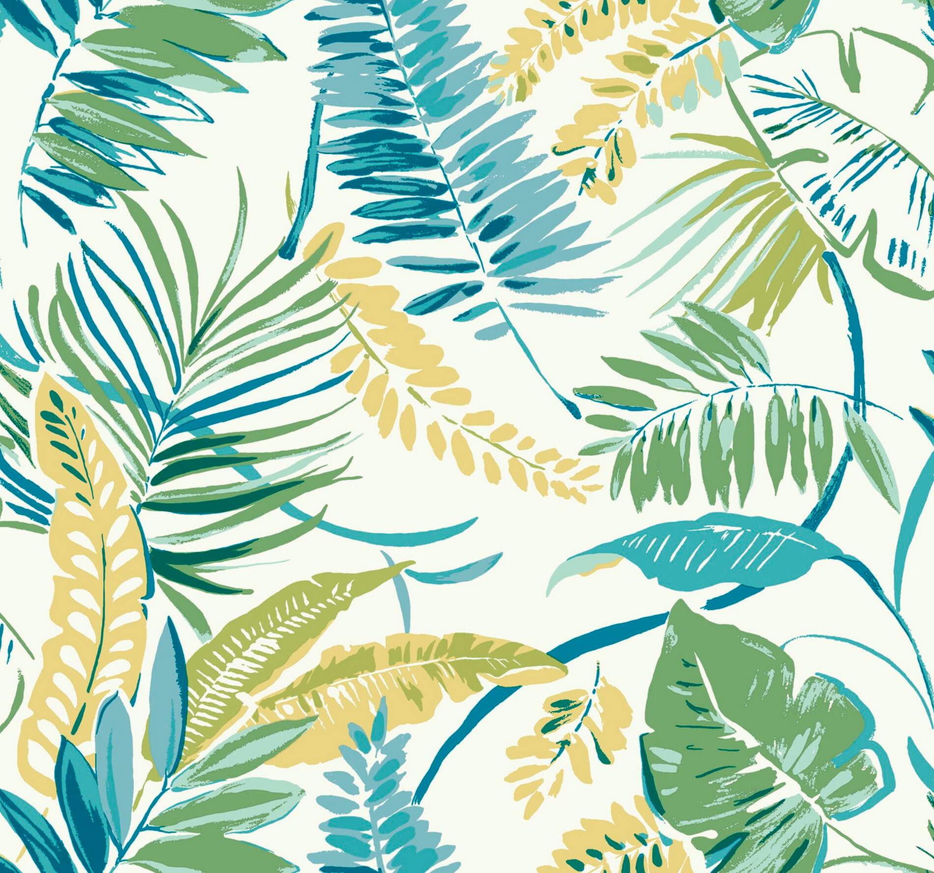 Tapeta Tropikalne Rośliny York TC2626 Tropical Toss Tropics Resource Library