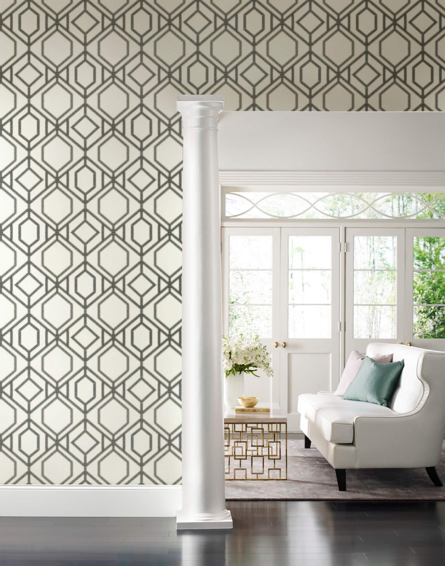 Tapeta Kratownica York TC2632 Sawgrass Trellis Tropics Resource Library