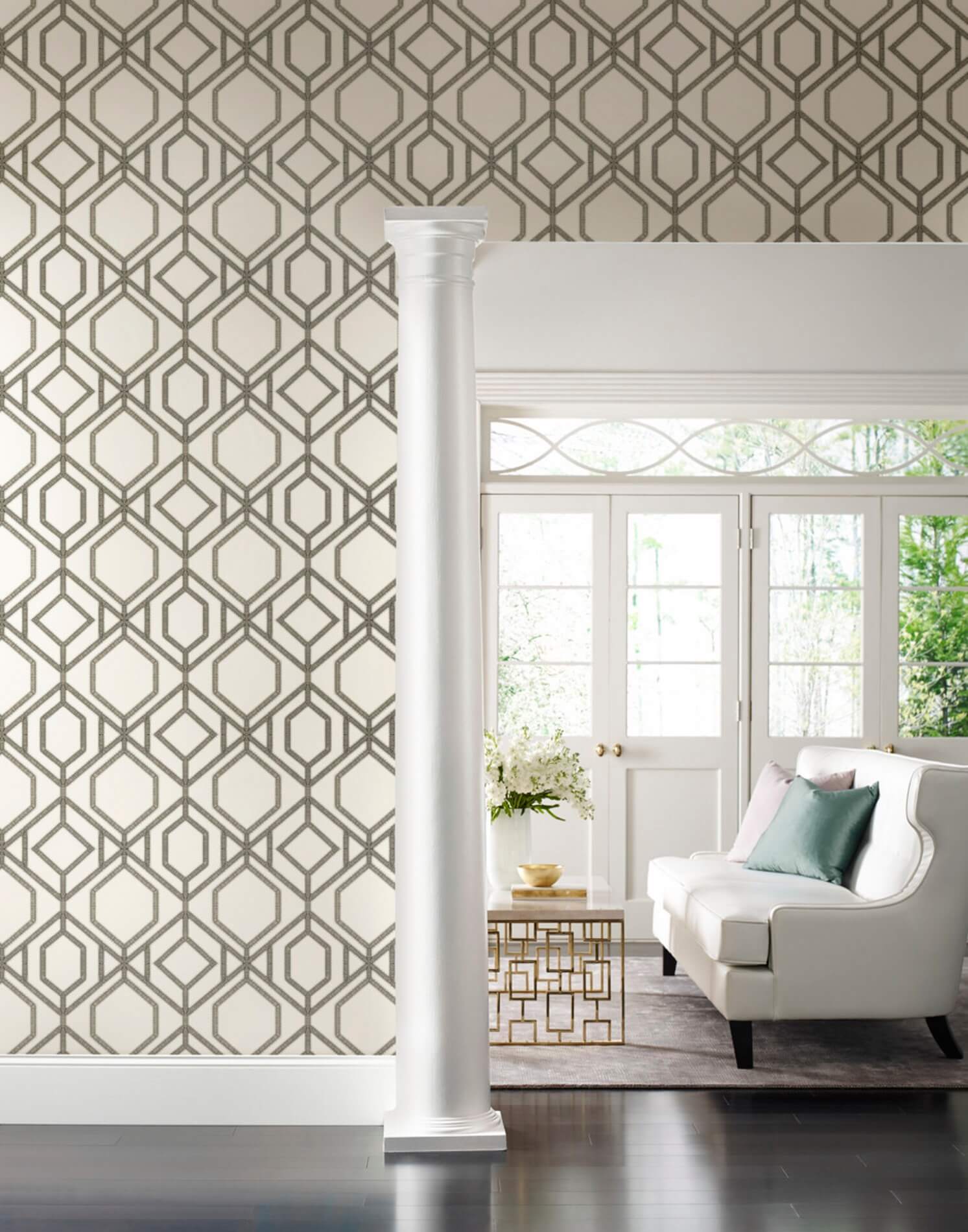 Tapeta Kratownica York TC2635 Sawgrass Trellis Tropics Resource Library