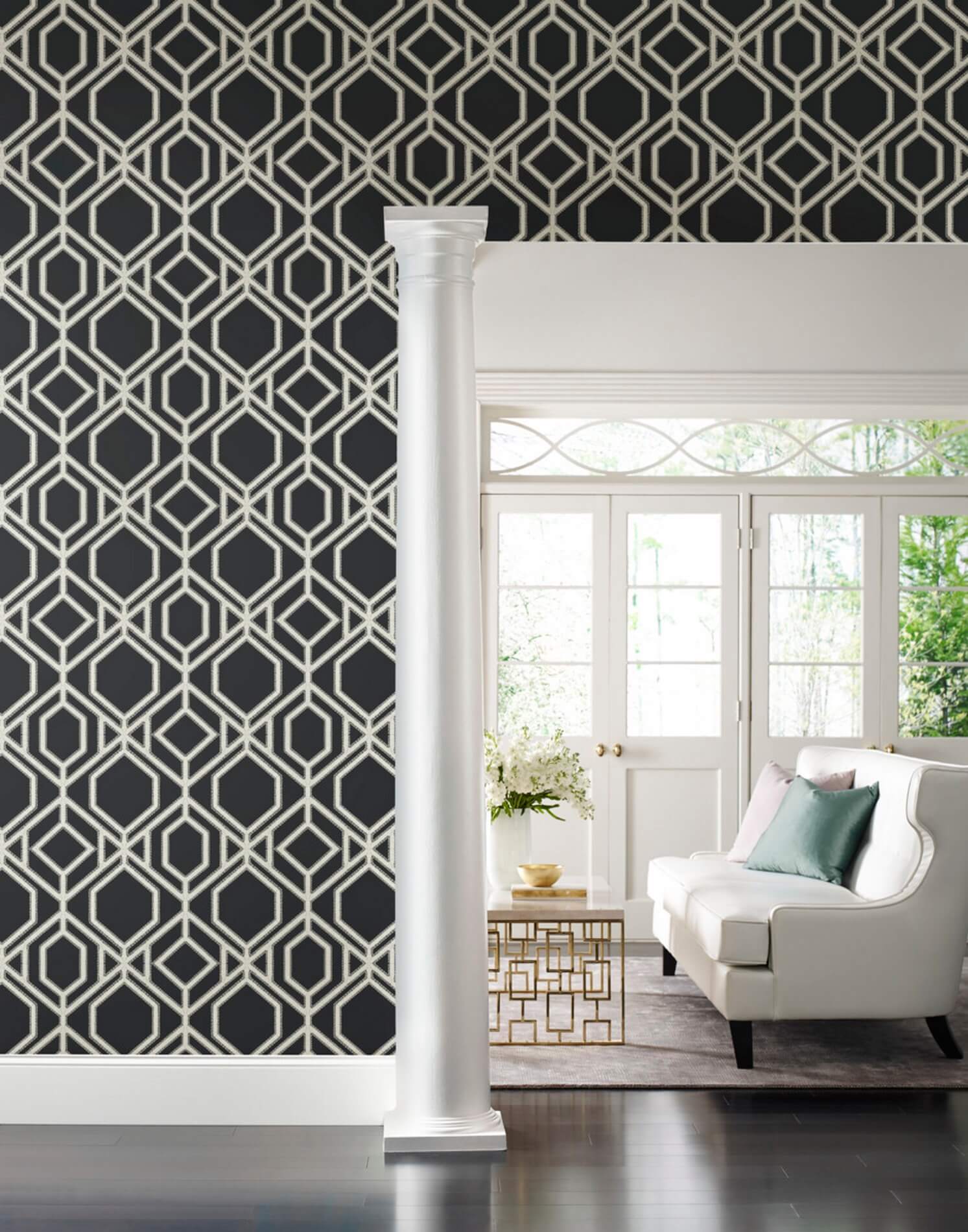 Tapeta Kratownica York TC2637 Sawgrass Trellis Tropics Resource Library
