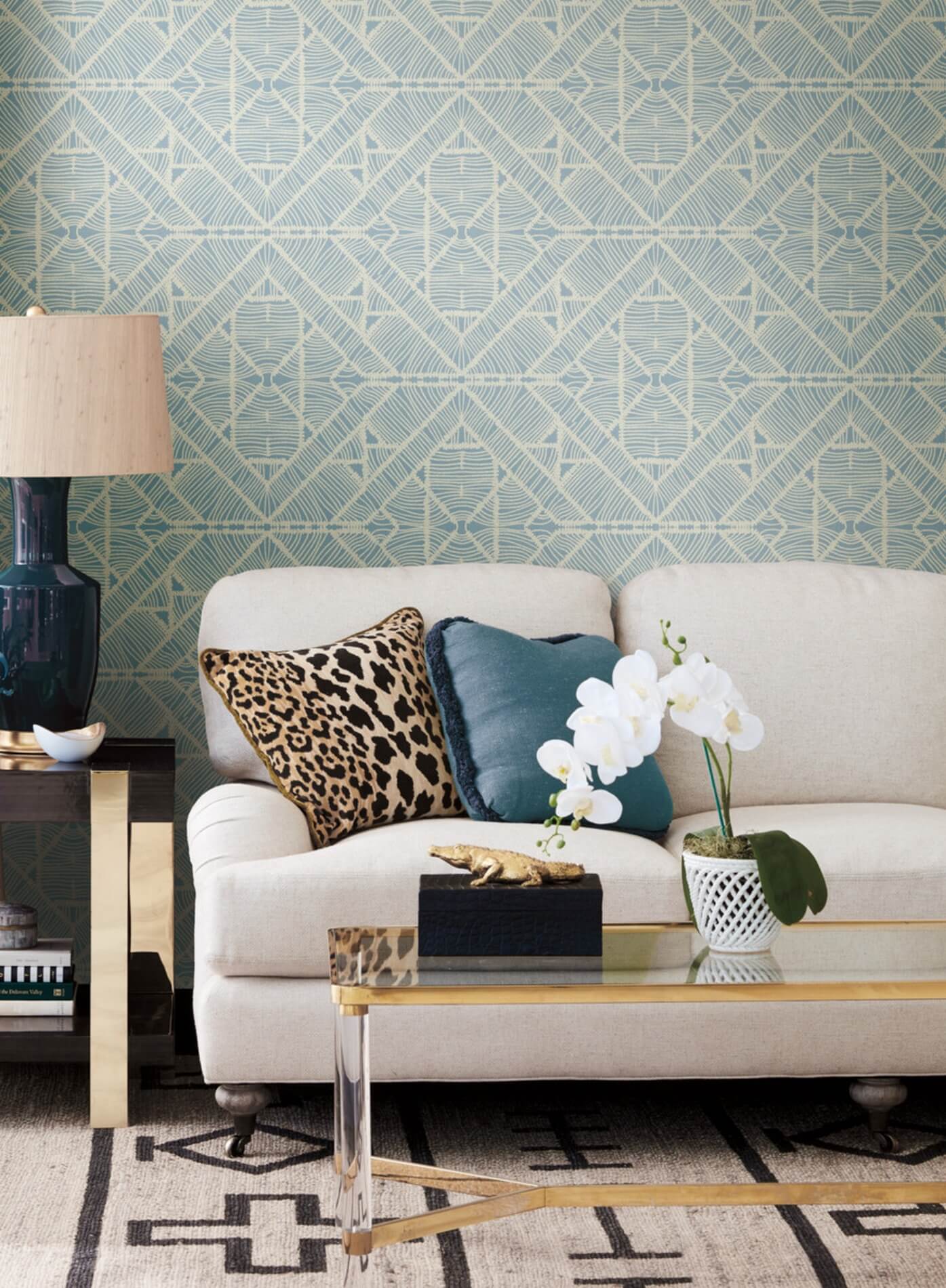 Tapeta Geometryczna York TC2704 Diamond Macrame Tropics Resource Library