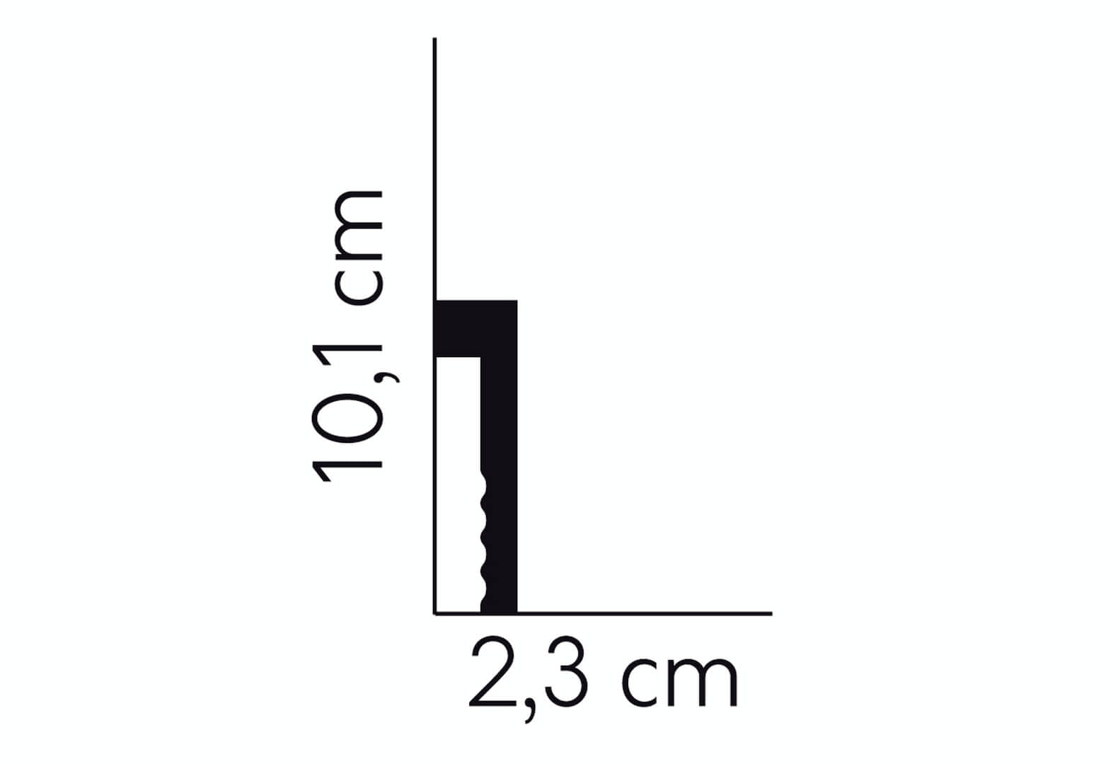 Listwa podłogowa MD006 Mardom Decor wys. 10,1cm