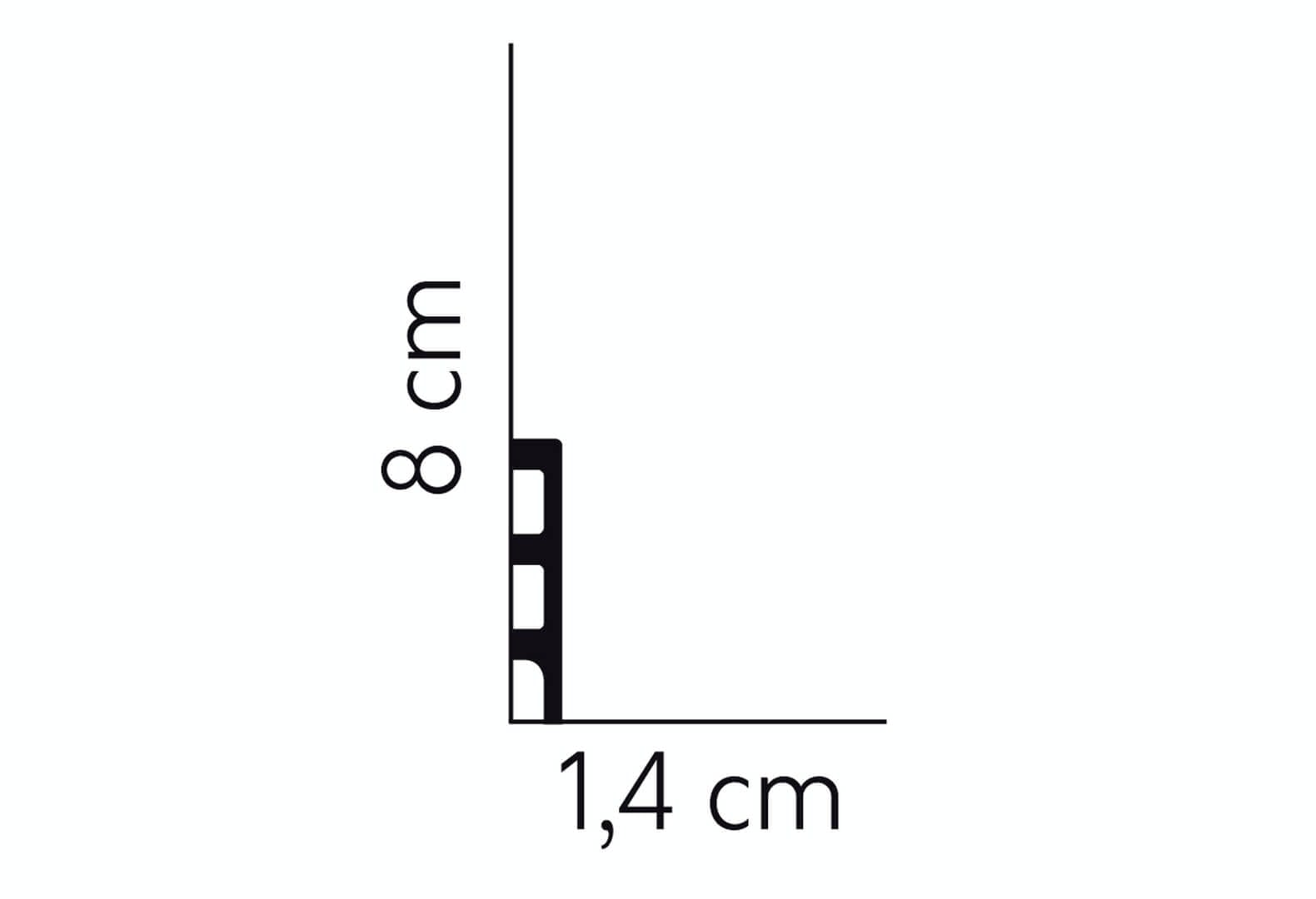 Listwa podłogowa MD014 Mardom Decor wys. 8cm