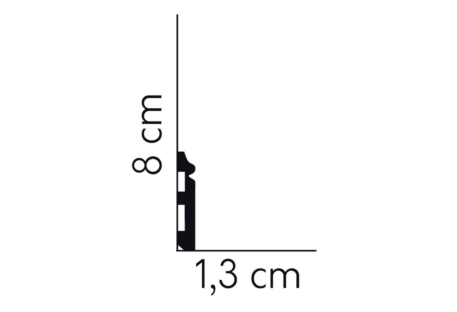 Listwa podłogowa MD018 Mardom Decor wys. 8cm