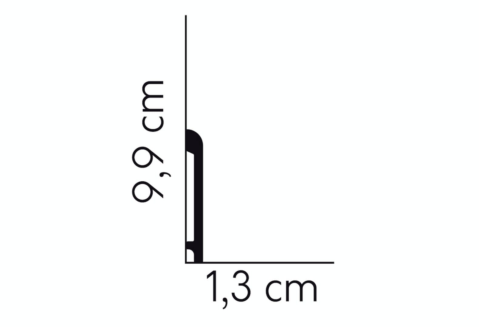 Listwa podłogowa MD236 Mardom Decor wys. 9,9cm