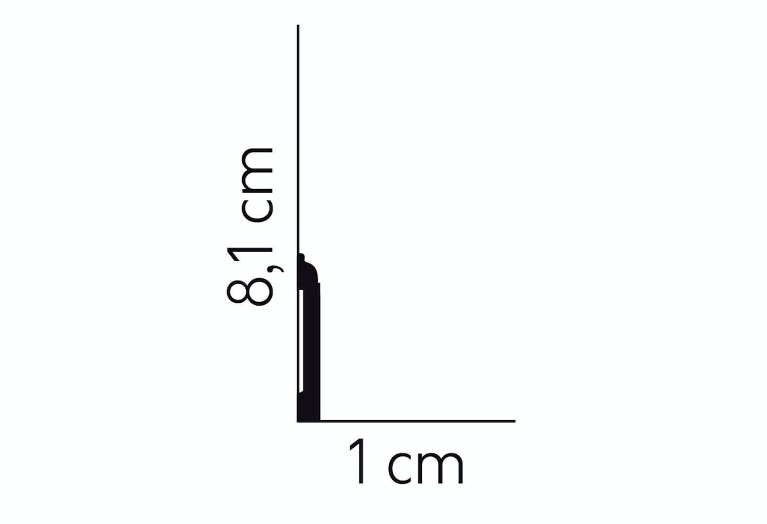 Listwa podłogowa MD258 Mardom Decor wys. 8,1cm