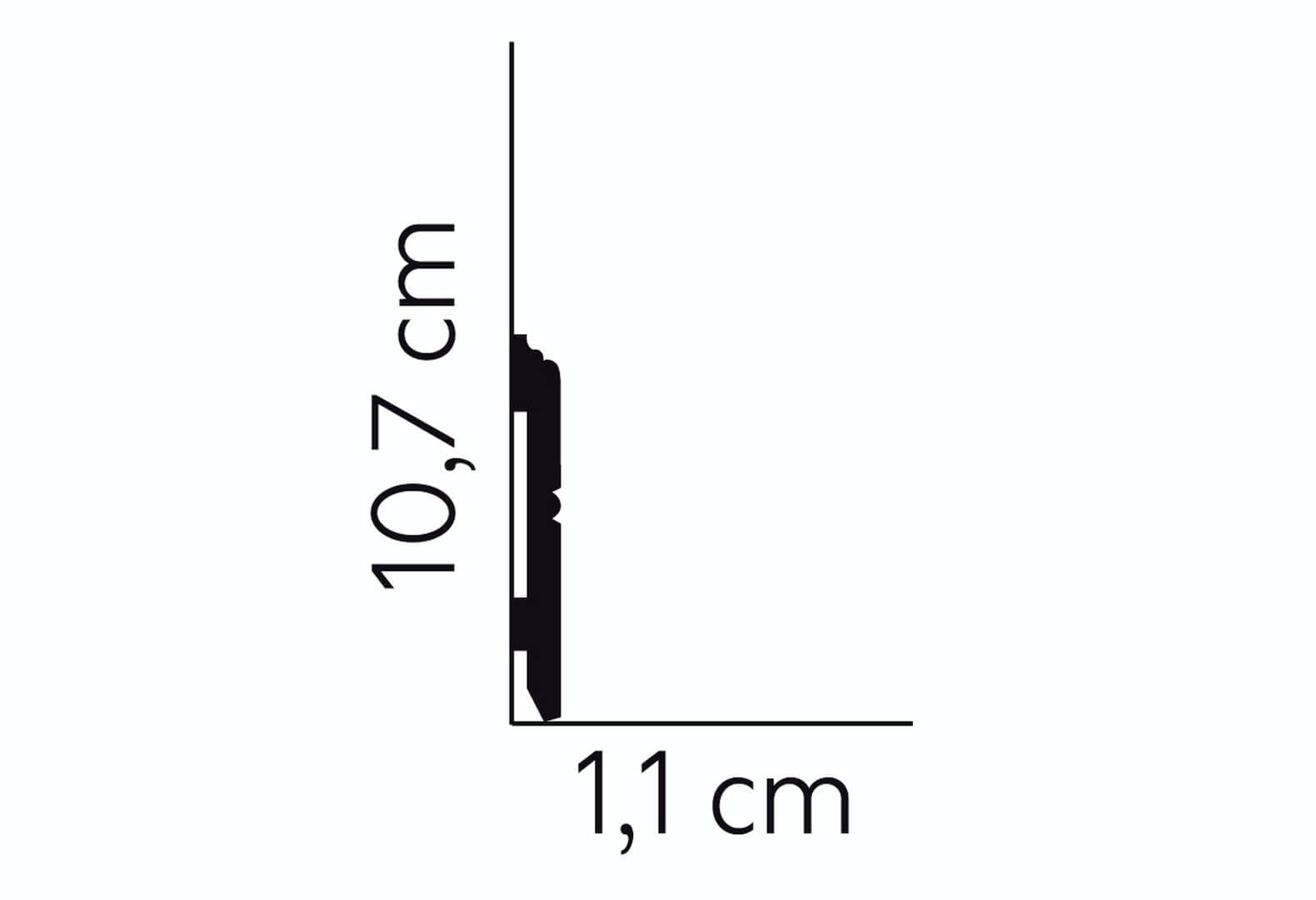 Listwa podłogowa MD354 Mardom Decor wys. 10,7cm