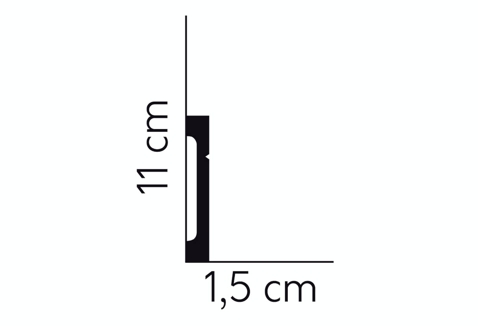 Listwa podłogowa MD356 Mardom Decor wys. 11cm