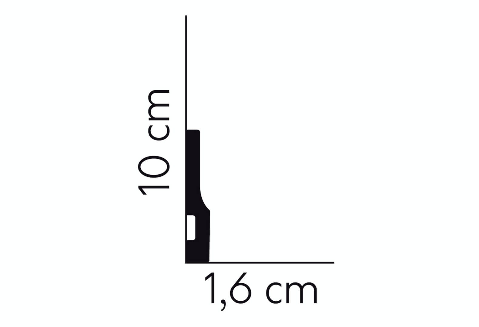 Listwa przypodłogowa QS009 Mardom Decor wys. 10cm