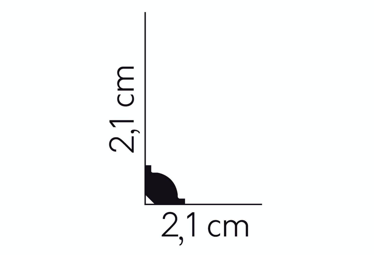 Listwa podłogowa MD001P Satyna Mardom Decor wys. 2,1cm