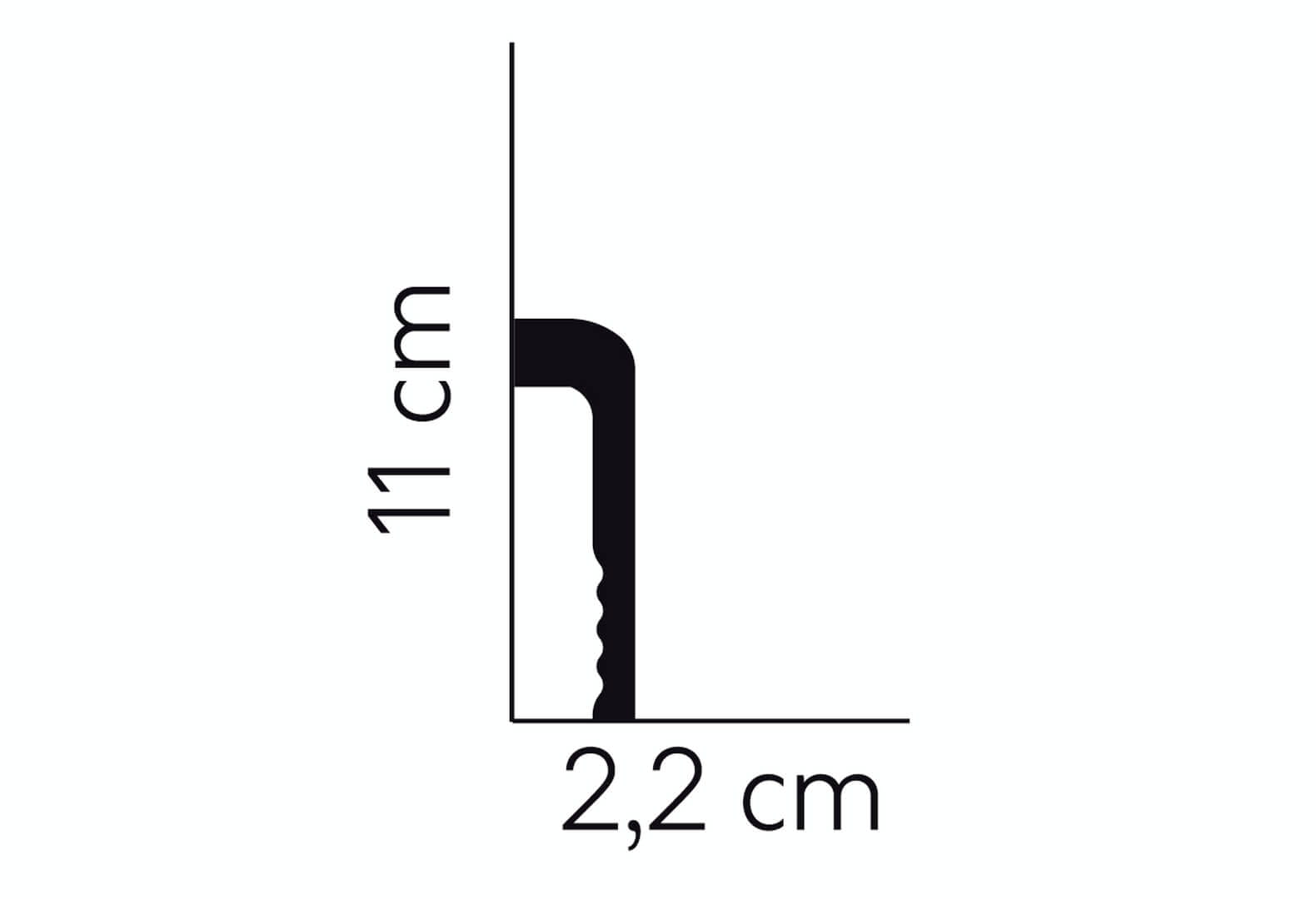 Listwa podłogowa MD005P Satyna Mardom Decor wys. 11cm