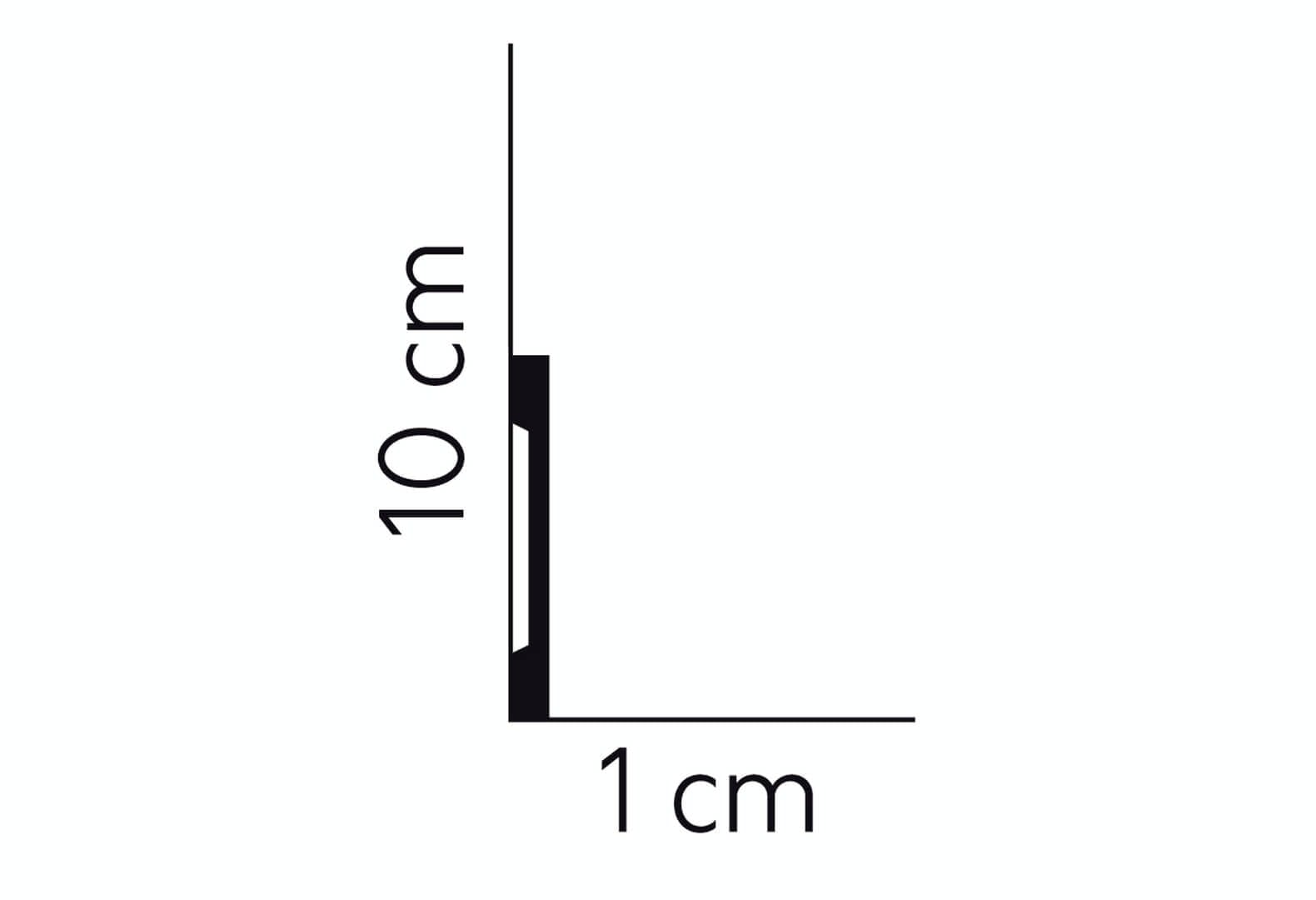 Listwa podłogowa MD013P Satyna Mardom Decor wys. 10cm