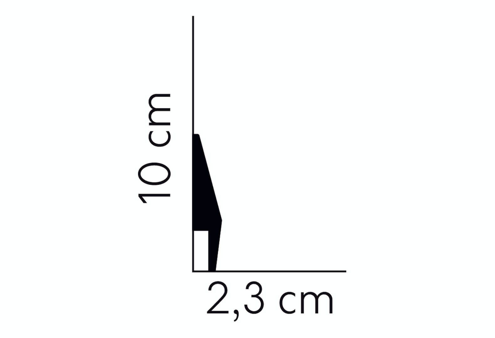 Listwa podłogowa MD016P Satyna Mardom Decor wys. 10cm