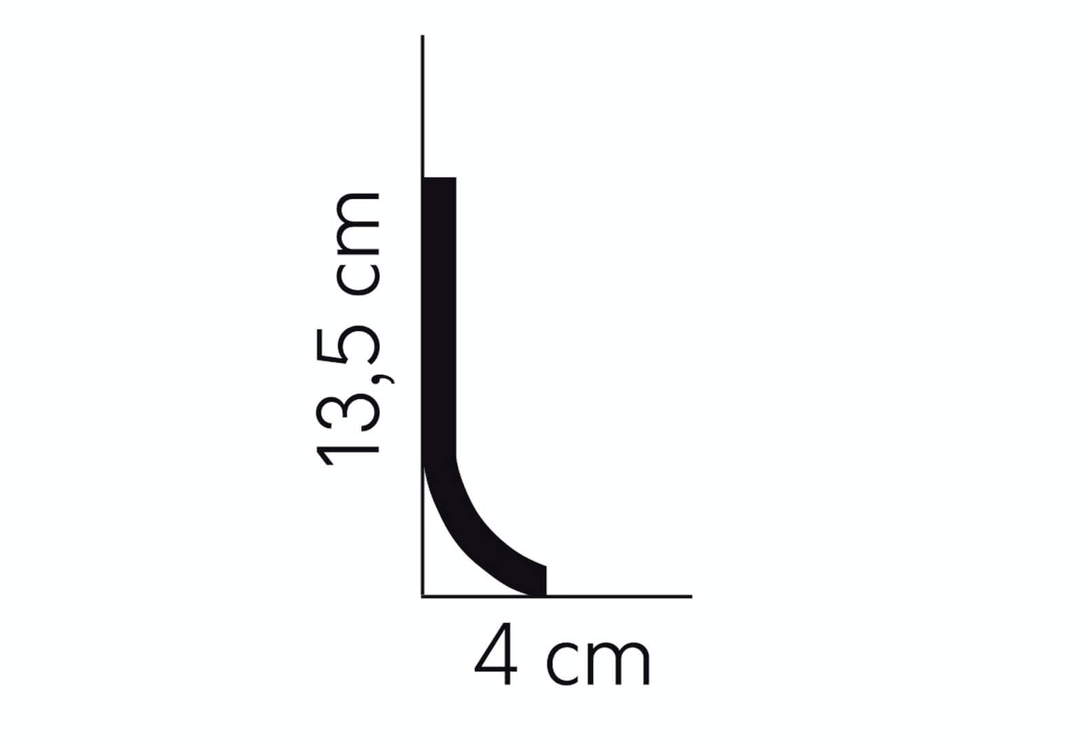 Listwa przypodłogowa QS011P Satyna Mardom Decor wys. 13,5cm