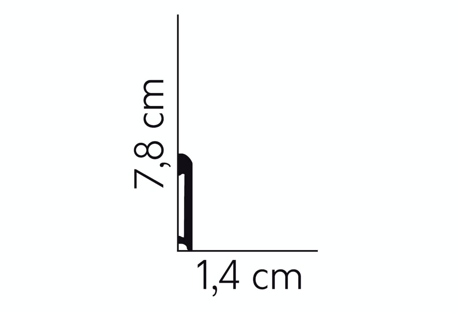 Listwa podłogowa elastyczna MD234F Mardom Decor wys. 7,8cm