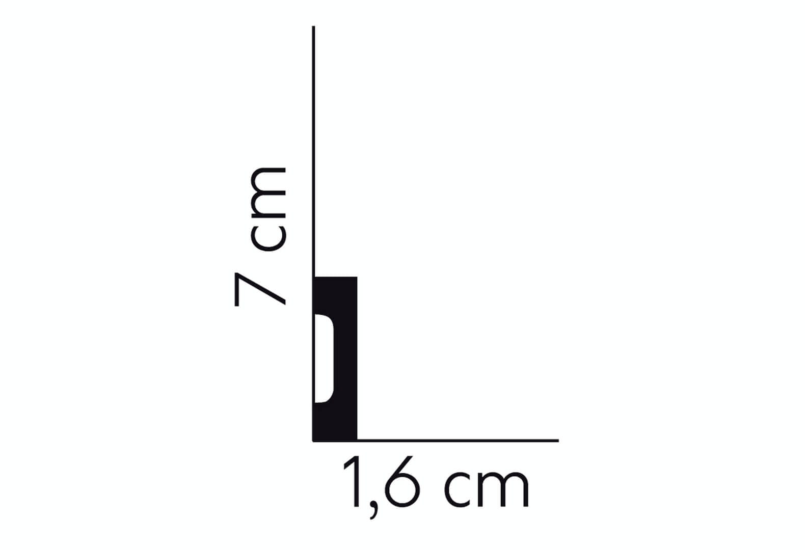Listwa podłogowa elastyczna MD359F Mardom Decor wys. 7cm