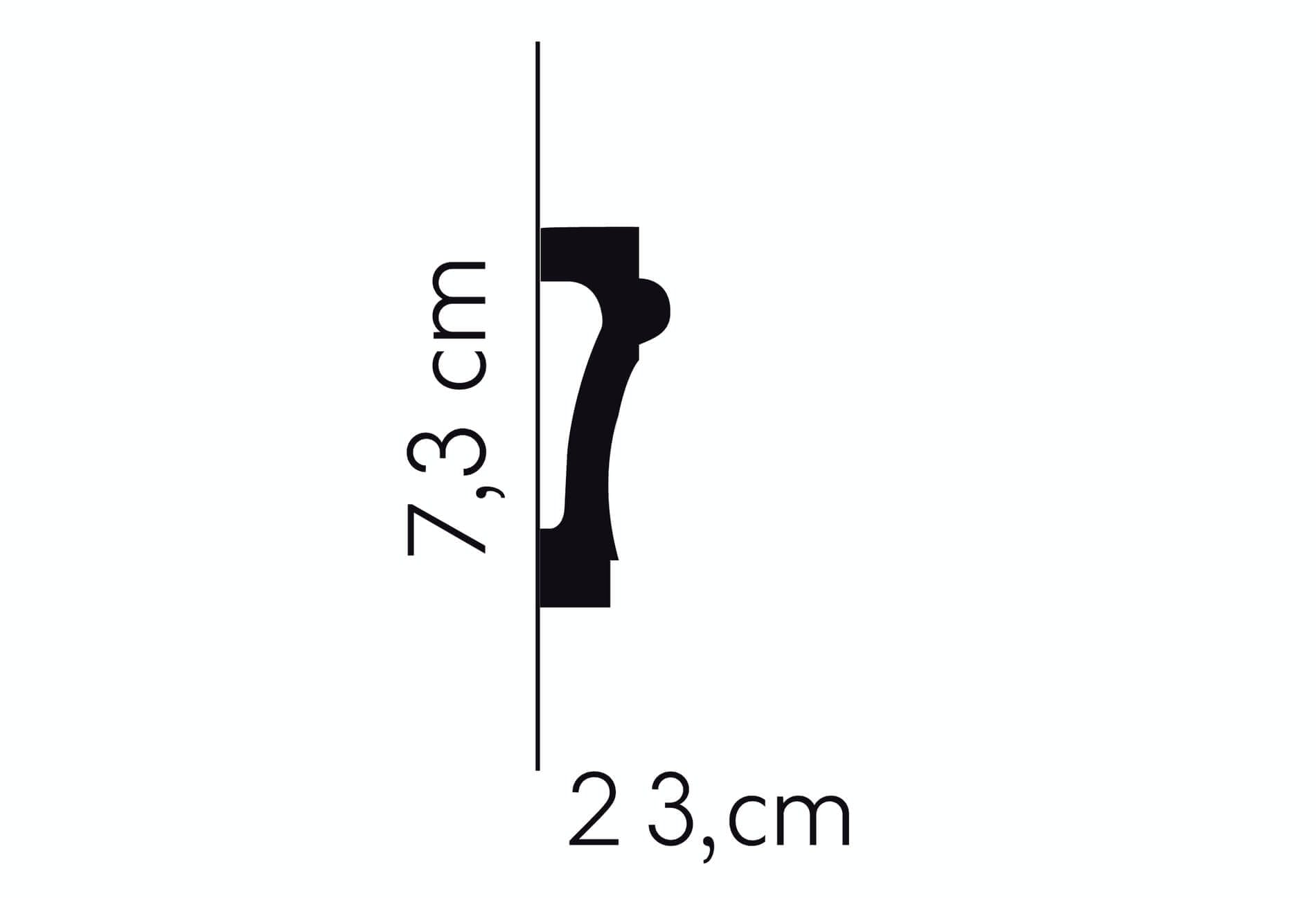 Listwa ścienna MD007 Mardom Decor wys. 7,3cm