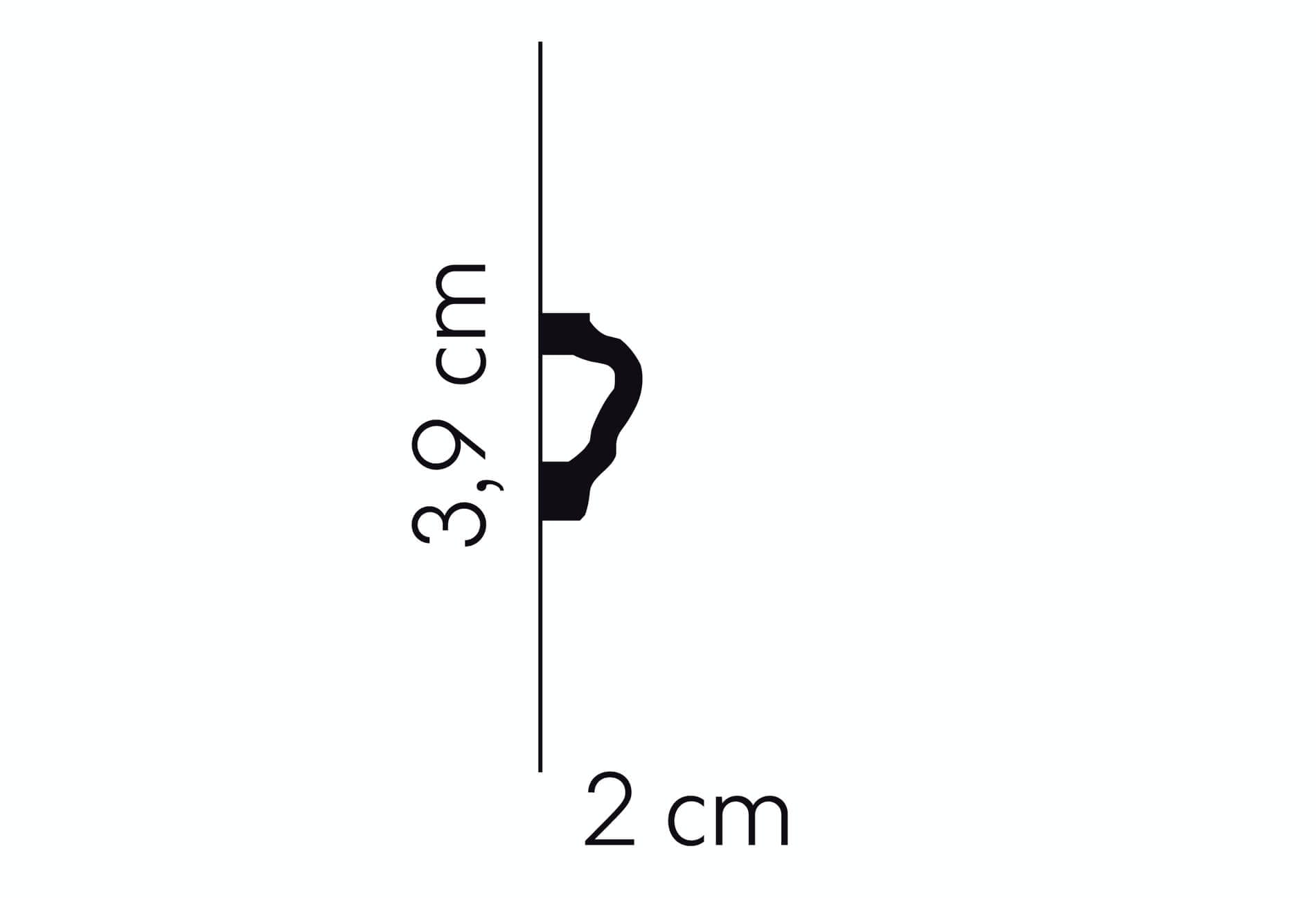 Listwa ścienna MD255 Mardom Decor wys. 3,9cm