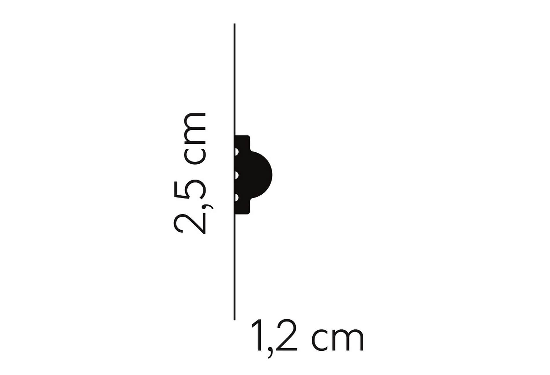 Listwa ścienna MD413 (MDD413) Mardom Decor wys. 2,5cm