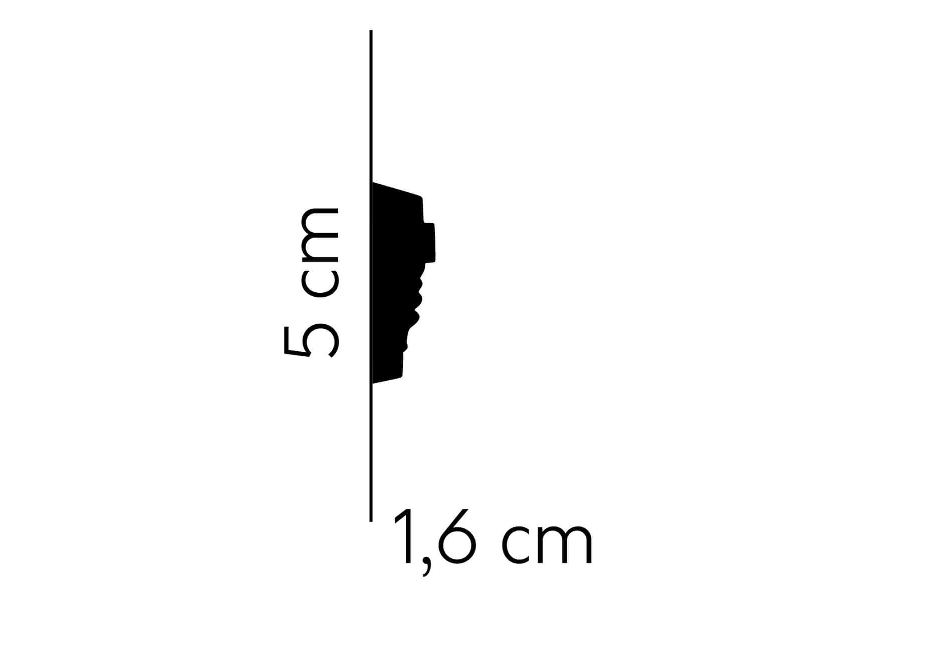 Listwa ścienna z ornamentem MDC255 Mardom Decor wys. 5cm