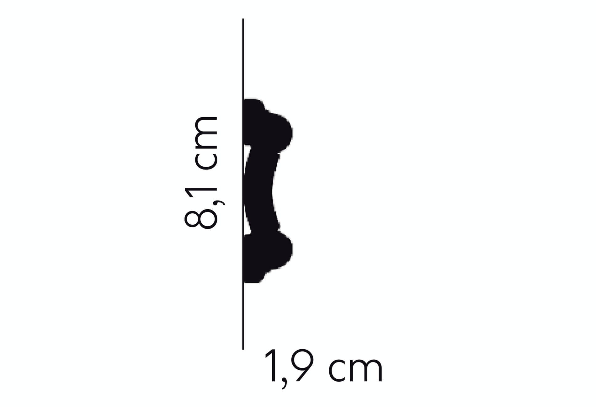 Listwa ścienna MDD339 Mardom Decor wys. 8,1cm